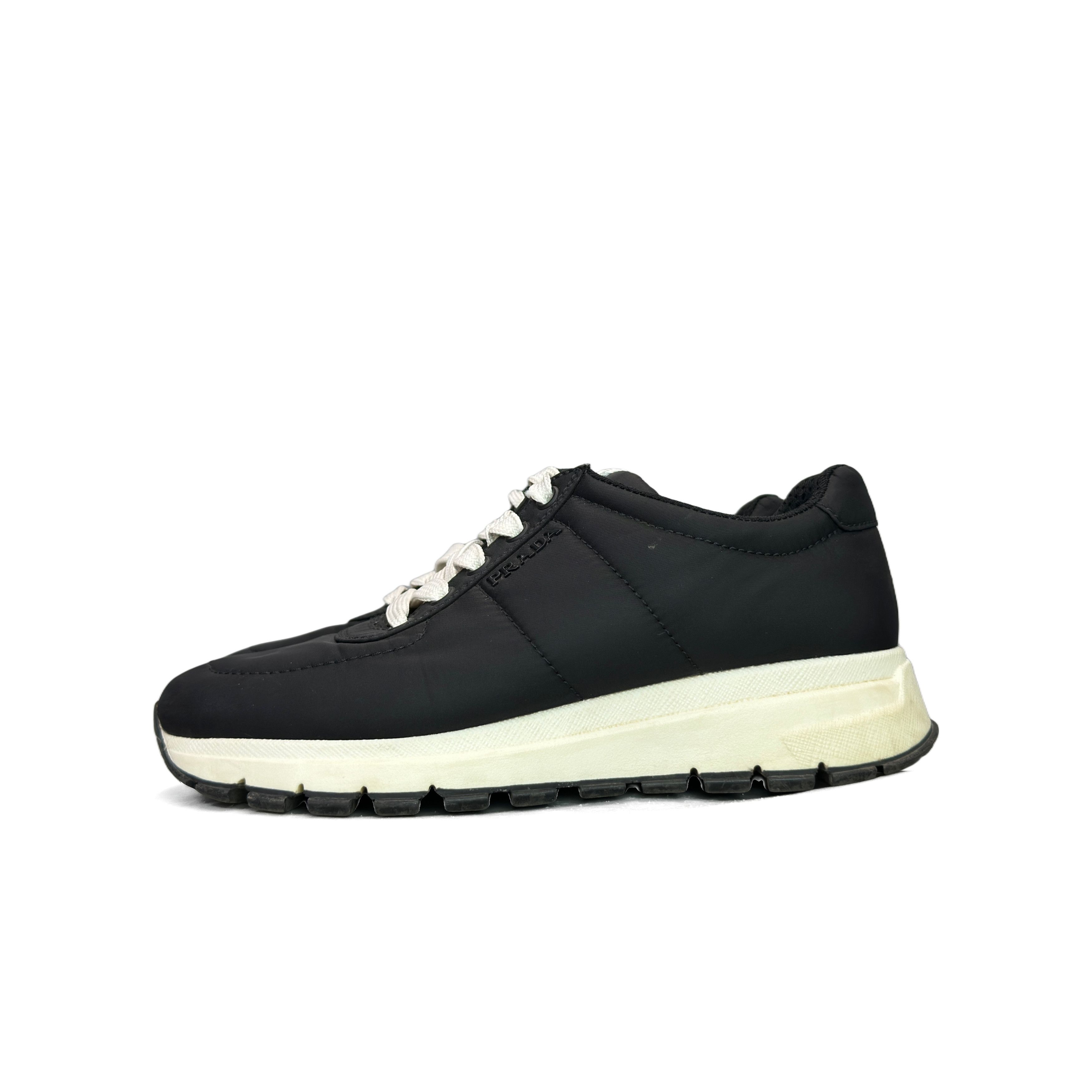 Prada Prada Black Low-Top Sneakers Size 36.5 Size US 6.5 / IT 36.5 - 1 Thumbnail
