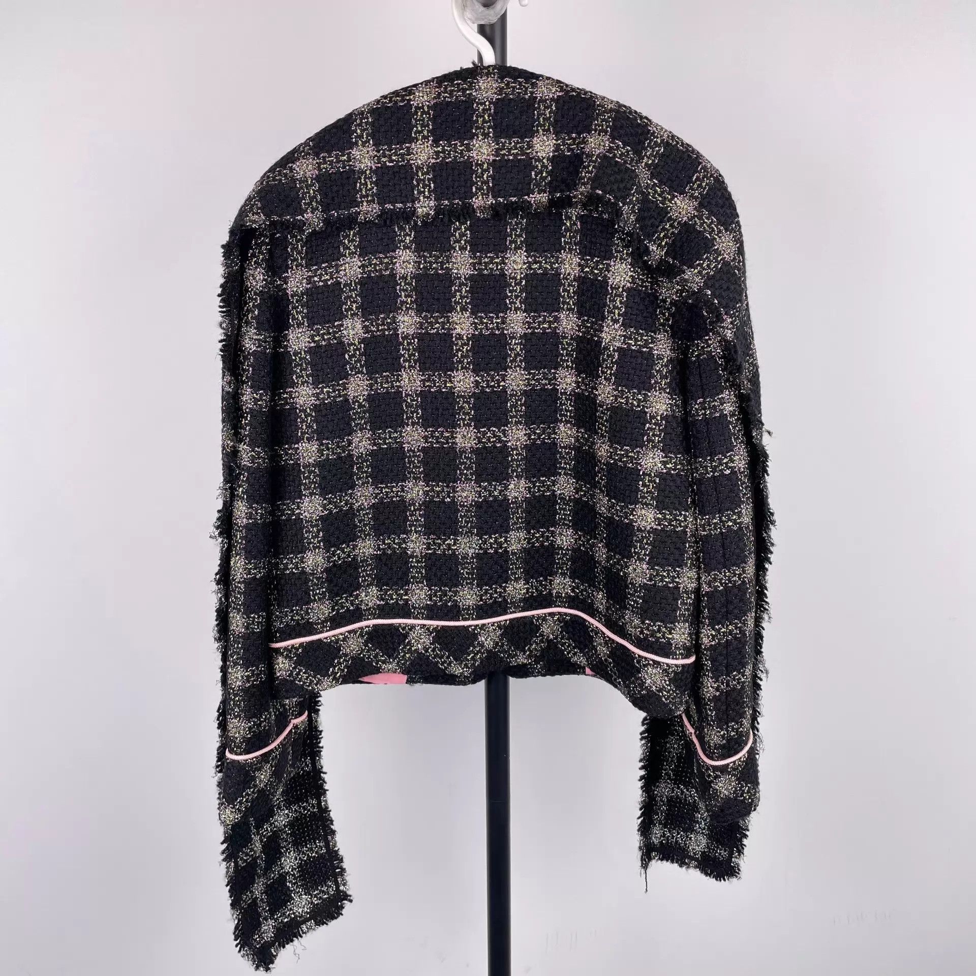 Gucci Gucci Metallic Gold Check Jacket 40 260429JTJ5K01 Size S / US 4 / IT 40 - 2 Thumbnail