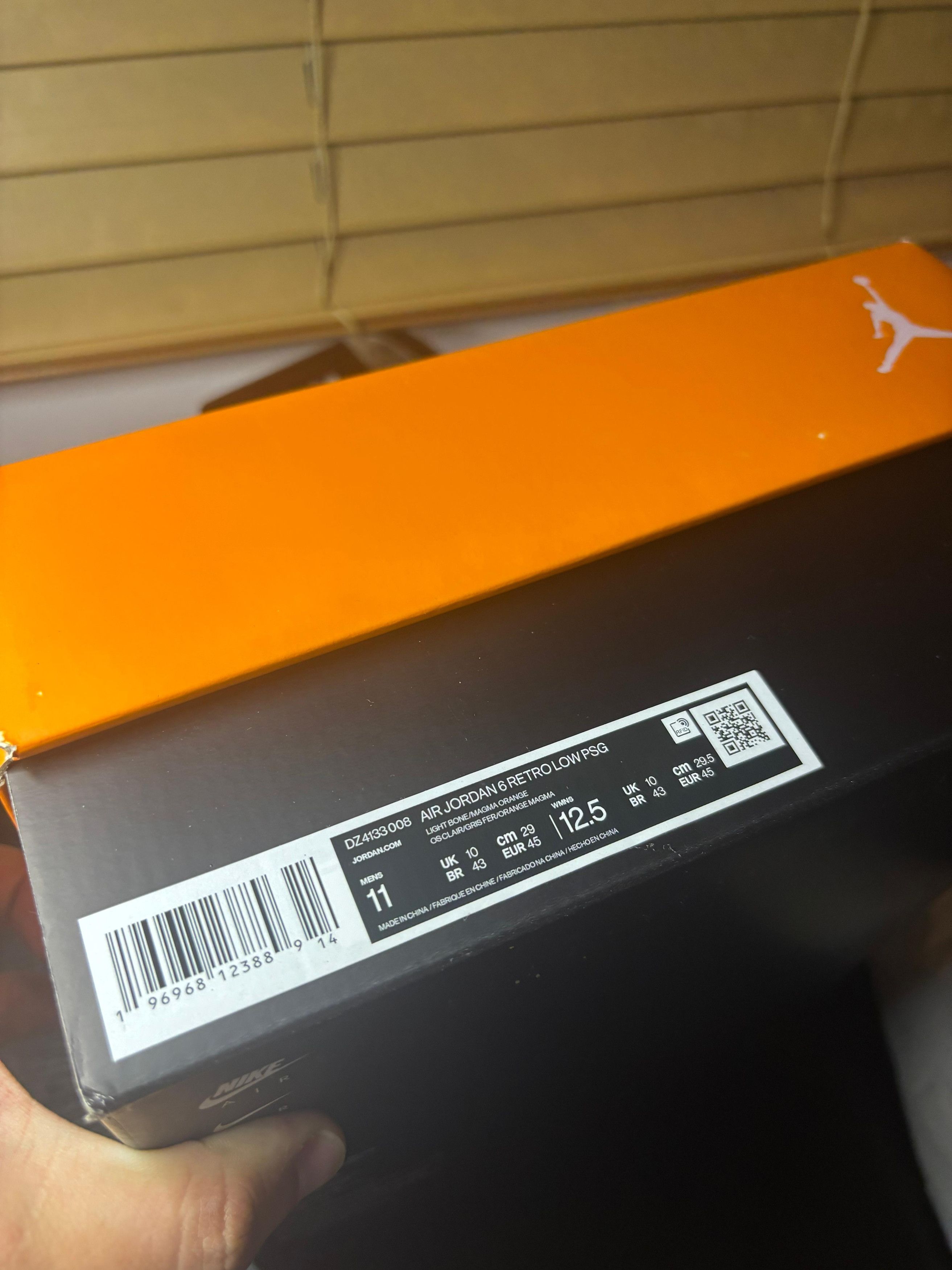 Jordan Brand Air Jordan 6 Retro Low PSG (2023) Size US 11 / EU 44 - 10 Thumbnail