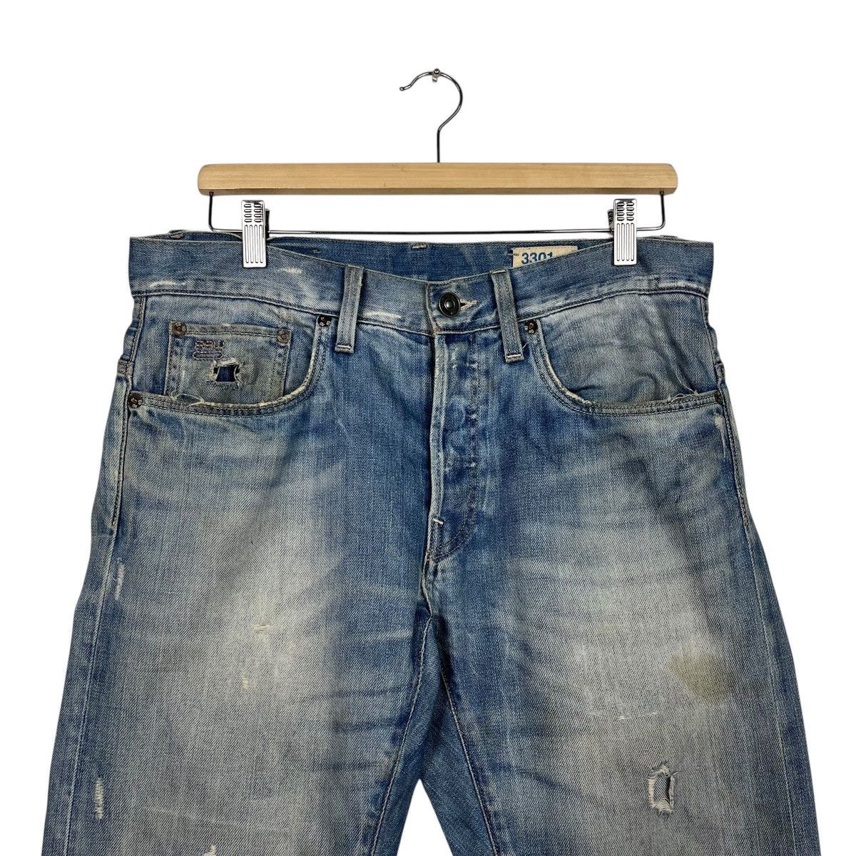 G-Star Vintage 3301 By G Star Raw Denim Jeans Size US 30 / EU 46 - 2 Thumbnail