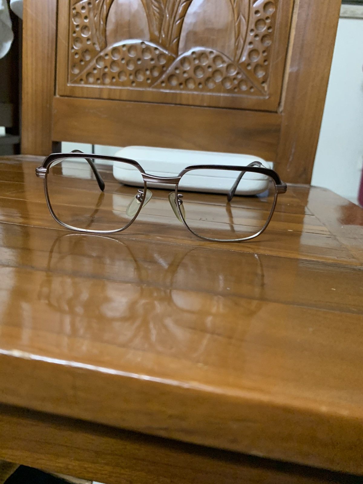 Japanese Brand Vintage glasses frame Size 30 - 6 Thumbnail