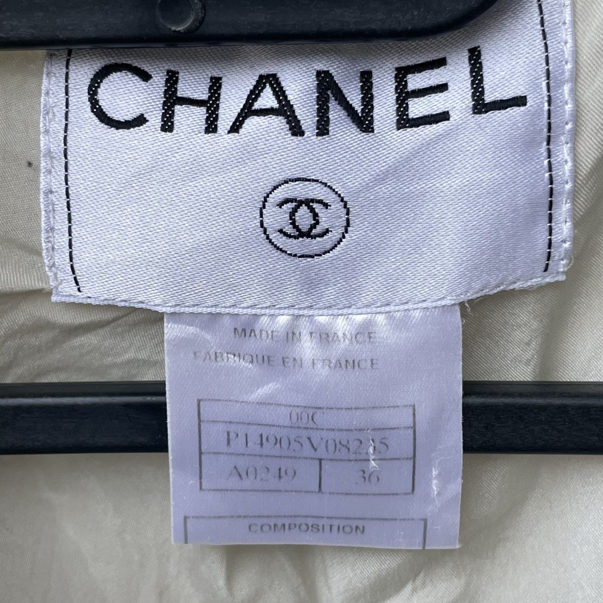 Chanel Chanel Light Blue/Beige Tweed Jacket Size L / US 10 / IT 46 - 9 Thumbnail