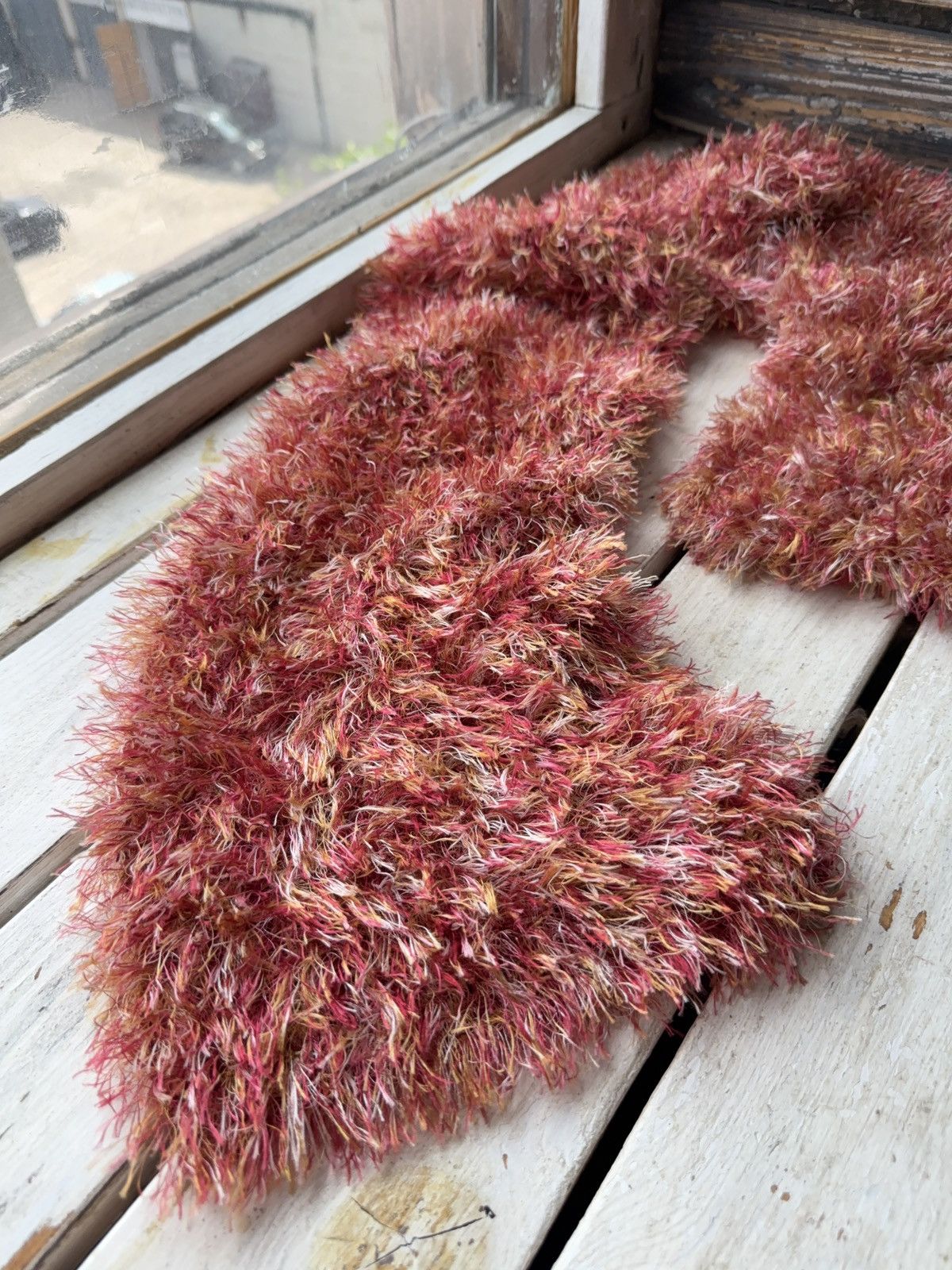 Japanese Brand × Vintage Avant Garde japanese fuzzy mohair Opium scarf vintage y2k Size ONE SIZE - 2 Thumbnail