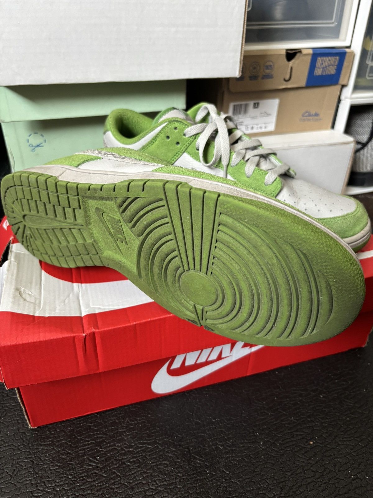 Nike SB Nike SB Dunk Low AS (Safari Swoosh Chlorophyll) Size US 12 / EU 45 - 3 Thumbnail