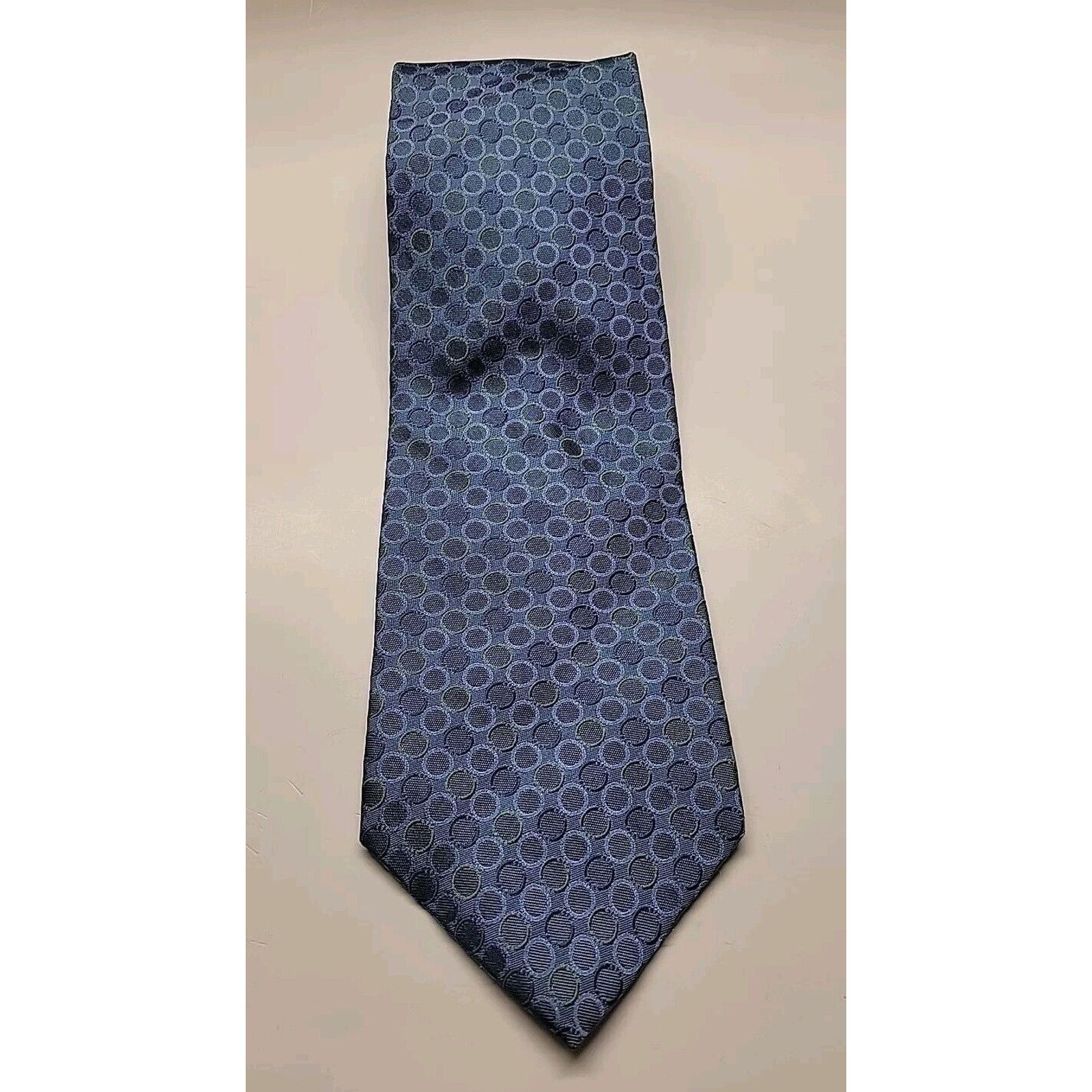 Perry Ellis Vintage PERRY ELLIS Portfolio Silk Blue Green Designer Tie Size ONE SIZE - 5 Thumbnail