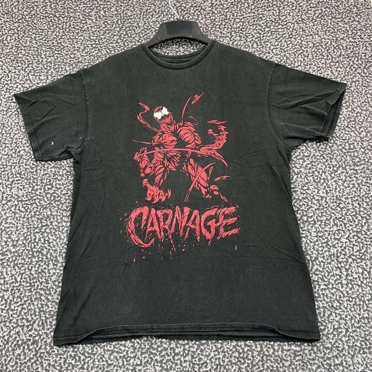 Marvel Comics Carnage Marvel Shirt Men Short Sleeve Crew Neck Cotton L Size US L / EU 52-54 / 3 - 1 Thumbnail