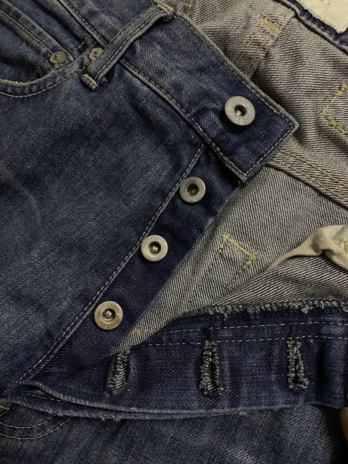 Hysteric Glamour 💥Vtg Devilock Japan Buckle Back Denim Size US 31 - 6 Thumbnail