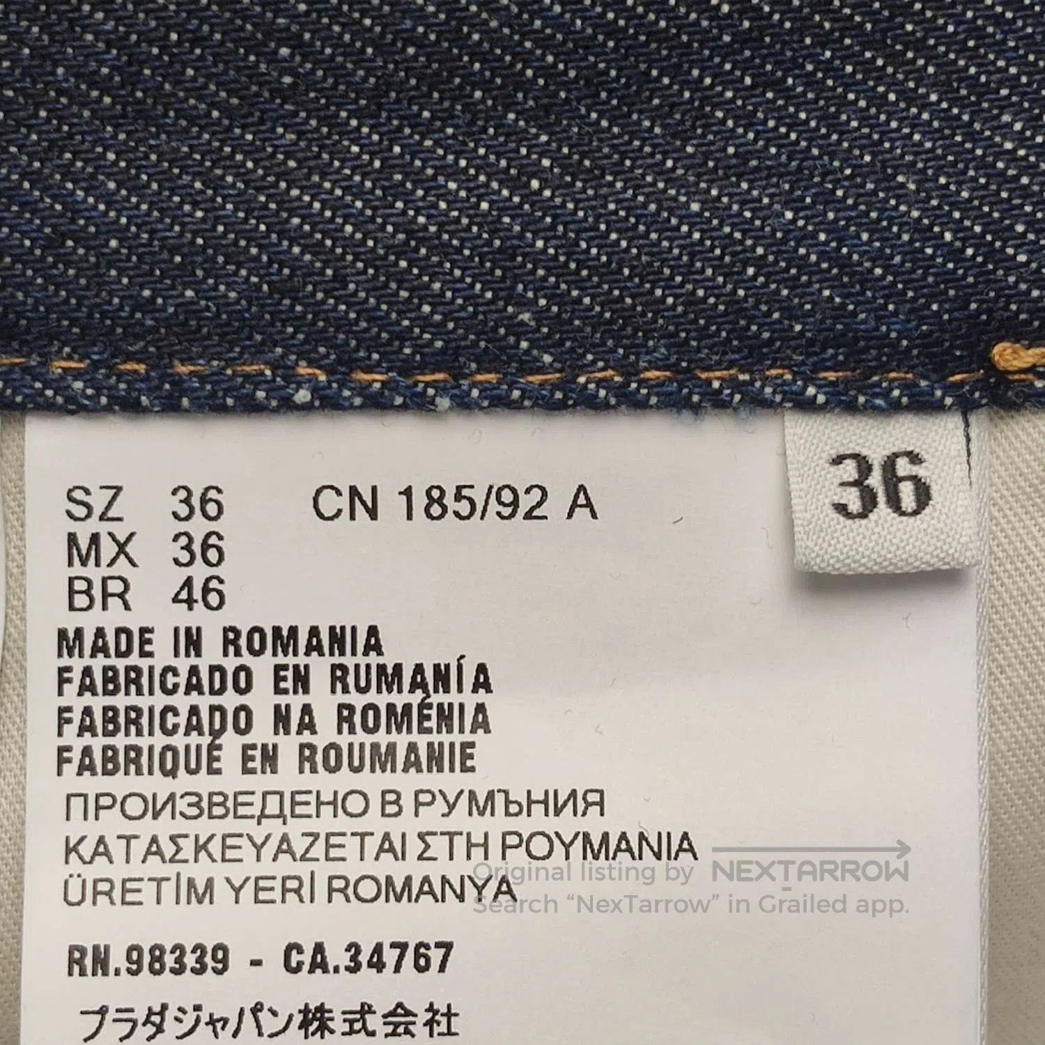 Prada Prada Cotton Logo Trousers Size 36. Size US 36 / EU 52 - 7 Thumbnail