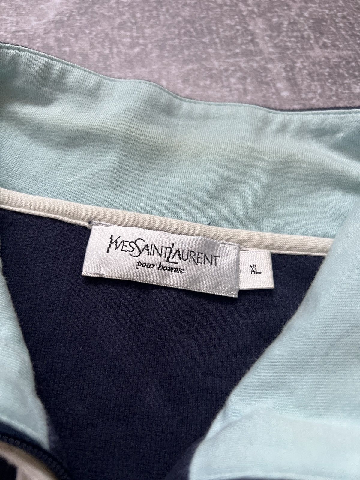 Yves Saint Laurent Vintage YSL Yves Saint Laurent Zip Up Sweater Size US L / EU 52-54 / 3 - 7 Thumbnail