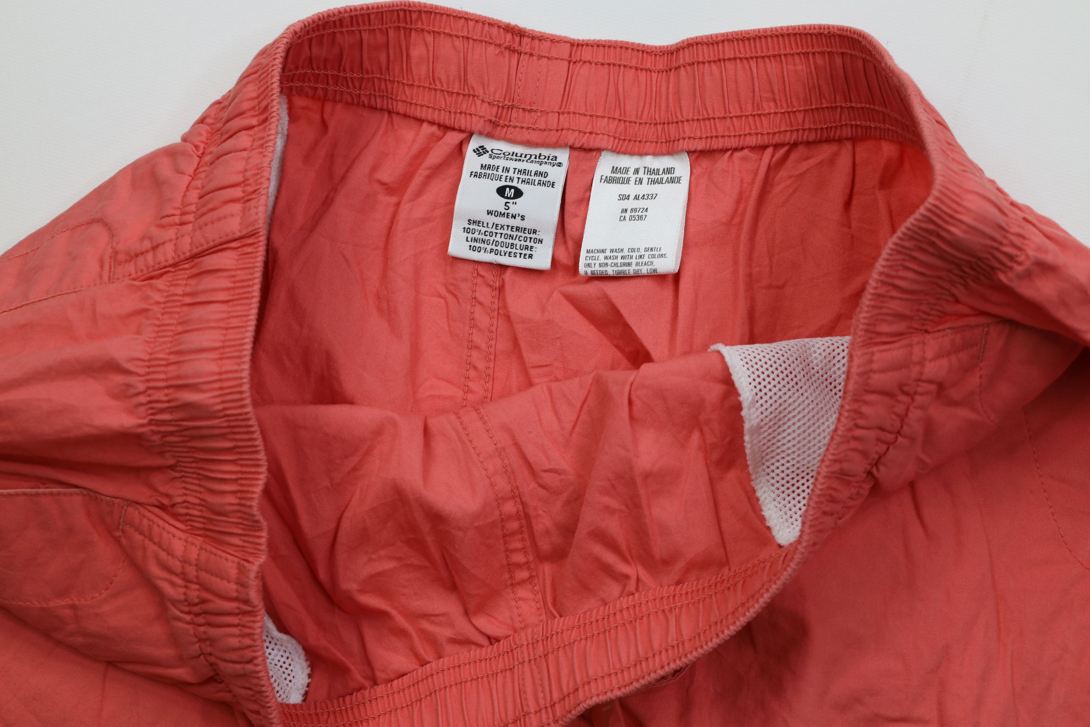 Columbia Vintage 90s Y2K Columbia Trekking Hiking Shorts Pink Cotton Size 32" / US 10 / IT 46 - 8 Thumbnail