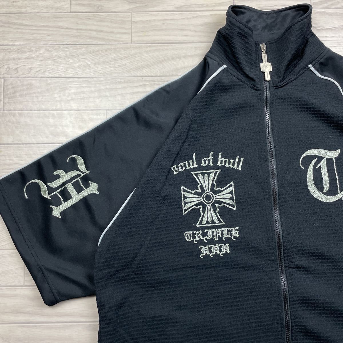 Other Black Short Sleeve Track Jacket Size US L / EU 52-54 / 3 - 1 Thumbnail