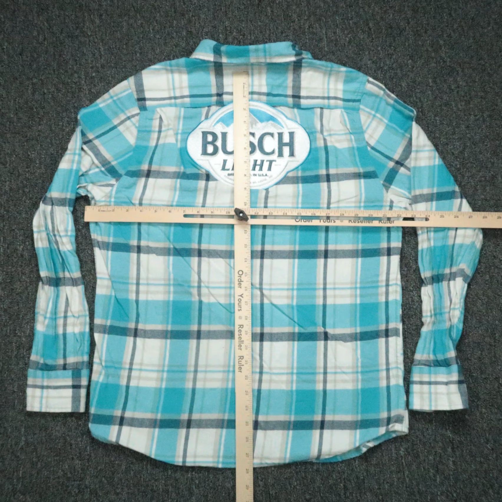 Vintage Angry Minnow Shirt Mens Large Blue Plaid Flannel Button-Up Size US L / EU 52-54 / 3 - 7 Thumbnail