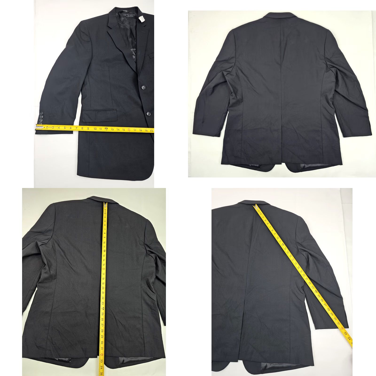 Jos. A. Bank VINTAGE Jos. A. Bank Blazer Blazer Men 48 Long Black Wool 2-Button Single-Breasted Wool 100% New with defect Mens Size 48R - 9 Thumbnail