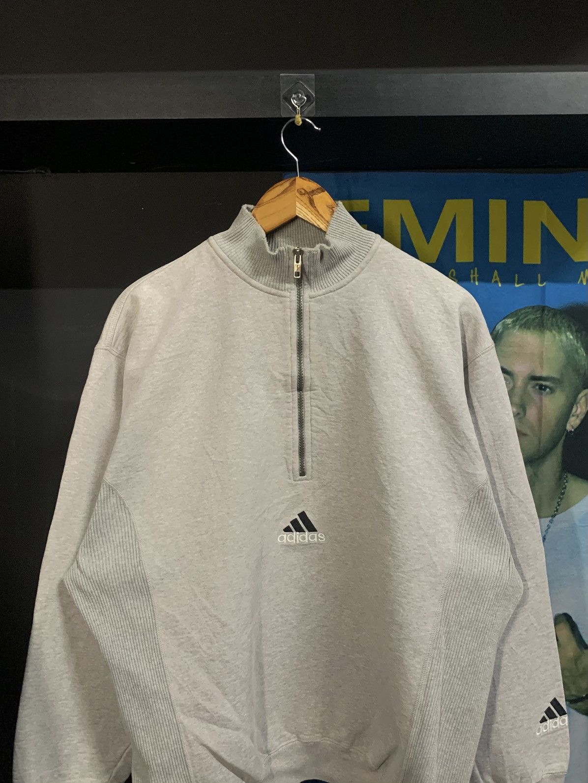 Adidas VINTAGE ADIDAS CENTER LOGO HALFZIP Size US L / EU 52-54 / 3 - 2 Thumbnail
