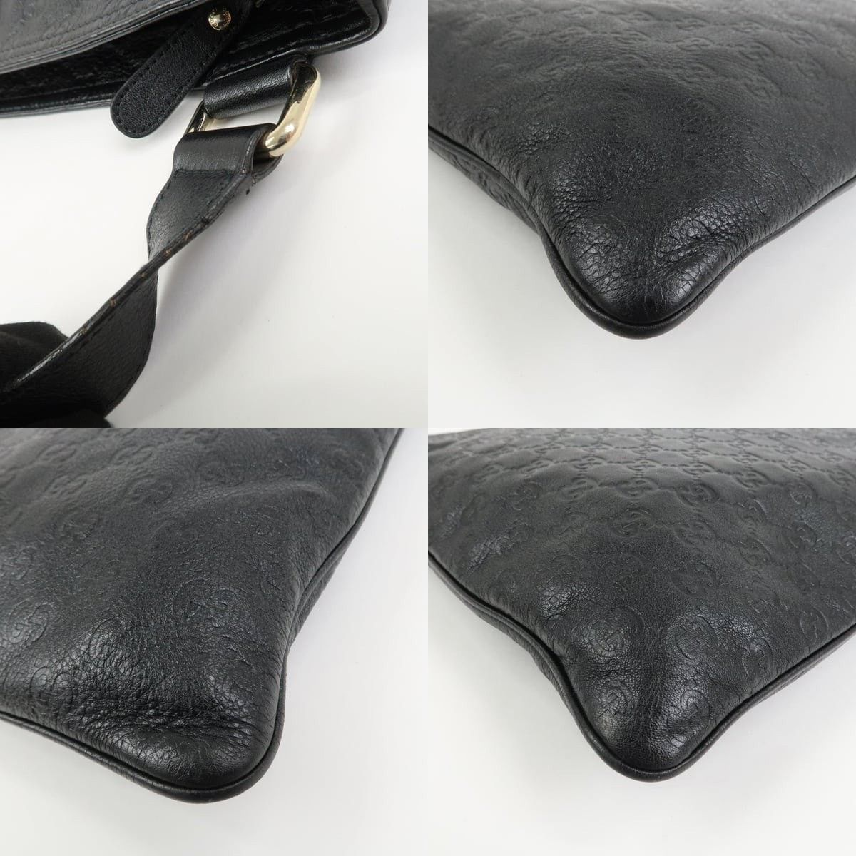 Gucci Gucci Guccissima Leather Crossbody Bag Black Size ONE SIZE - 5 Thumbnail
