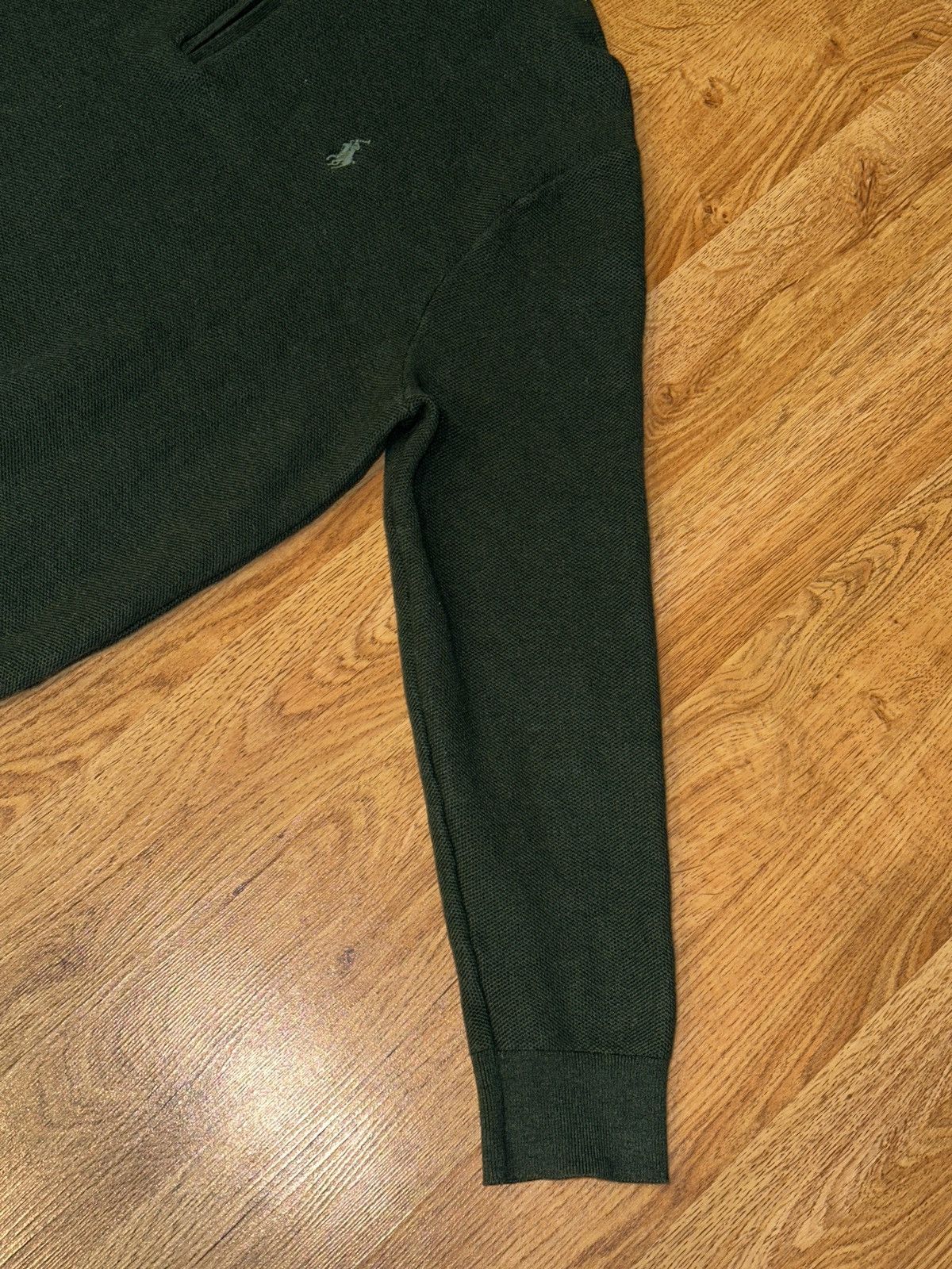 Polo Ralph Lauren Polo Ralph Lauren 1/4 Zip Mock Neck Knit Sweater Green XL Size US XL / EU 56 / 4 - 2 Thumbnail