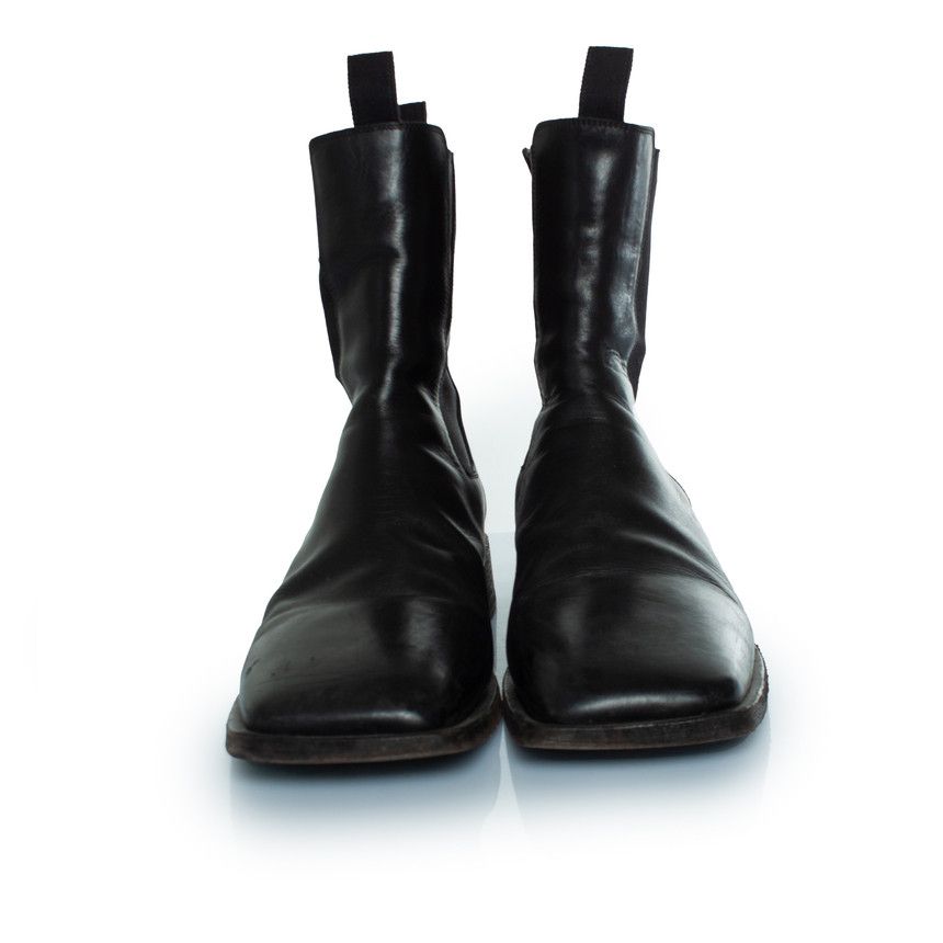 Marsell Marsell, Black leather Chelsea boots Size US 12 / EU 45 - 4 Thumbnail