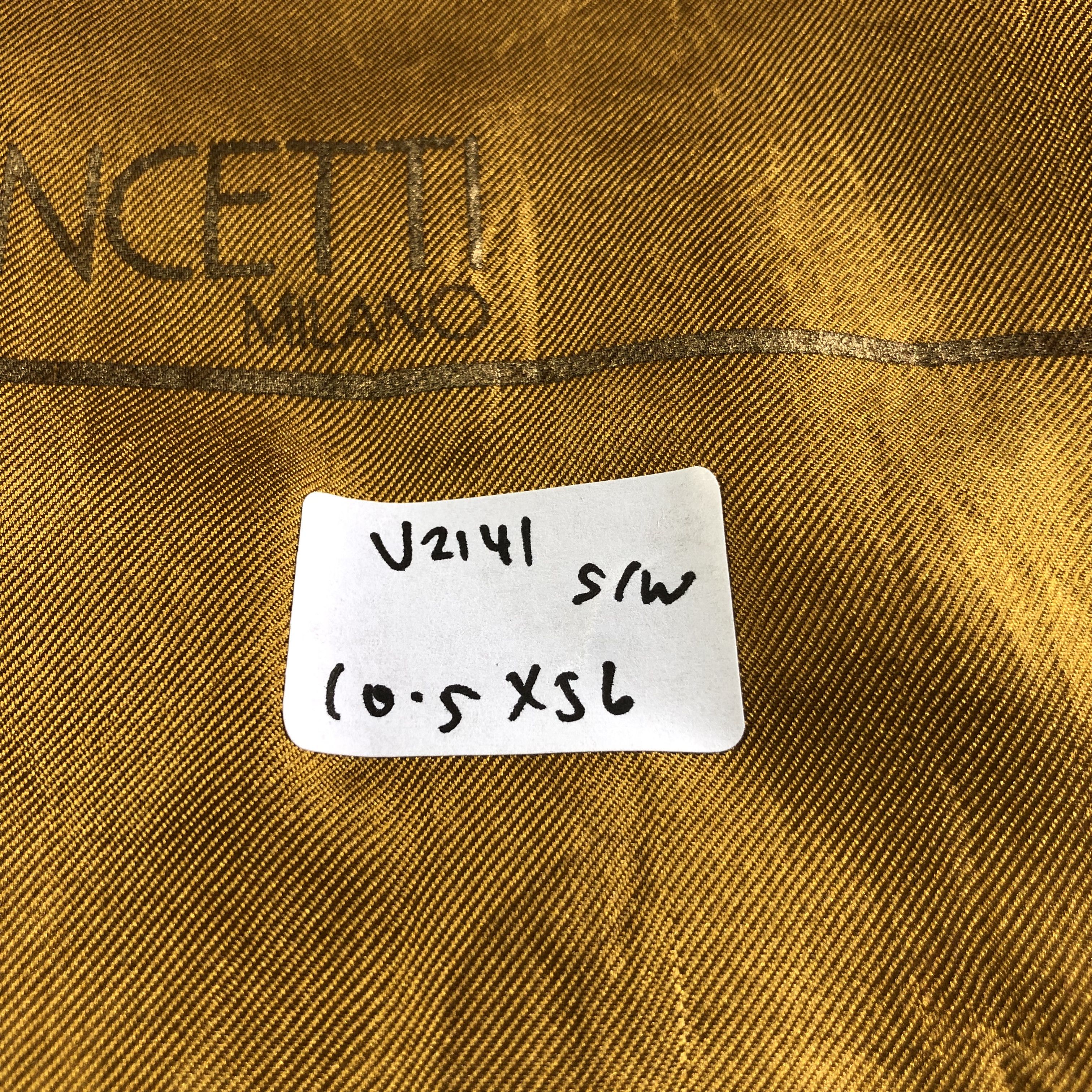 Lui di Lancetti Lancetti Silk/Wool Golden Scarf Muffler Neckwear V2141 Size ONE SIZE - 6 Thumbnail