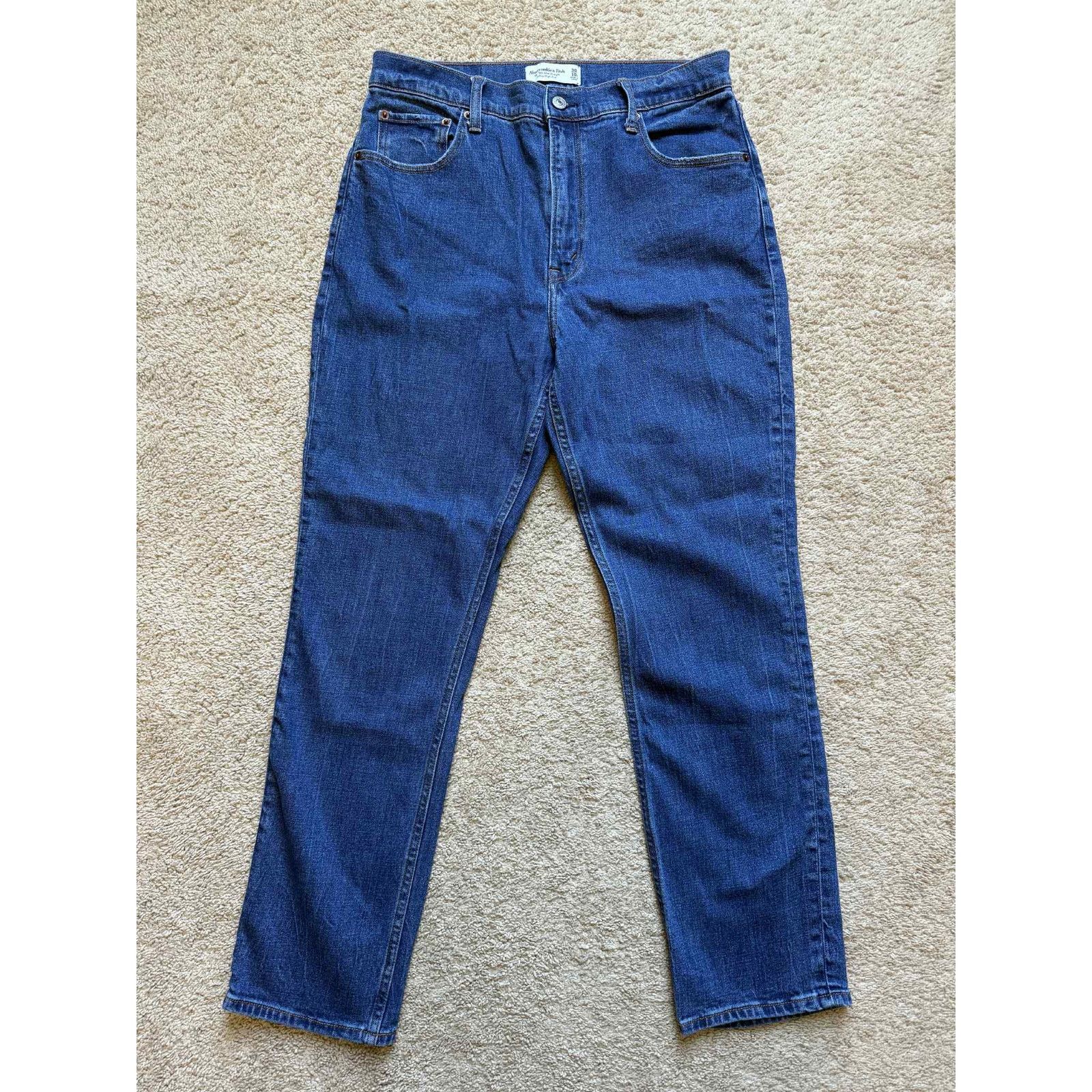 Abercrombie & Fitch Abercrombie & Fitch 90's High Rise Slim Straight Jeans 10/30 Size 32" / US 10 / IT 46 - 3 Thumbnail