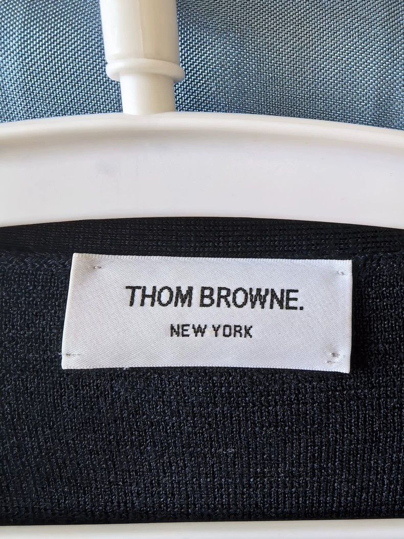 Thom Browne Thom Browne Medium-thick wool cardigan jacket 2503-Nextarro Size US L / EU 52-54 / 3 - 4 Thumbnail