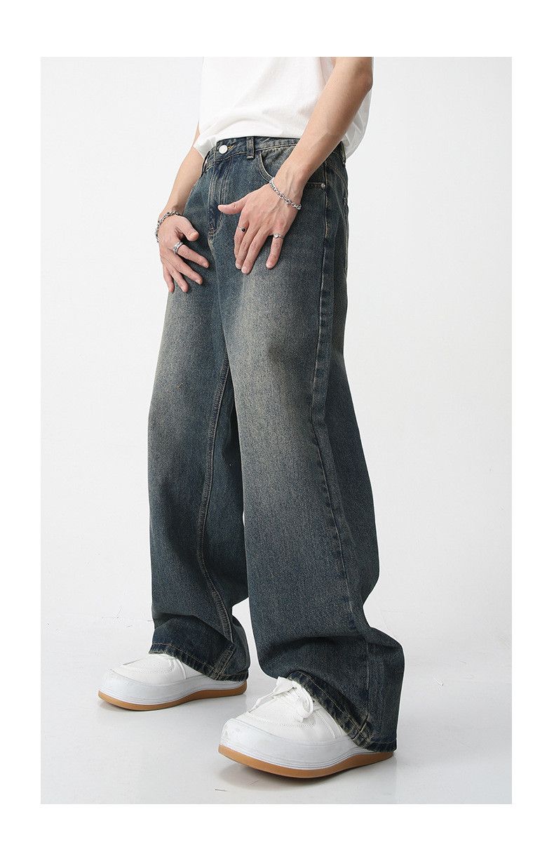 Japanese Brand × Jean Casual straight-leg vintage distressed jeans Size US 32 / EU 48 - 3 Thumbnail
