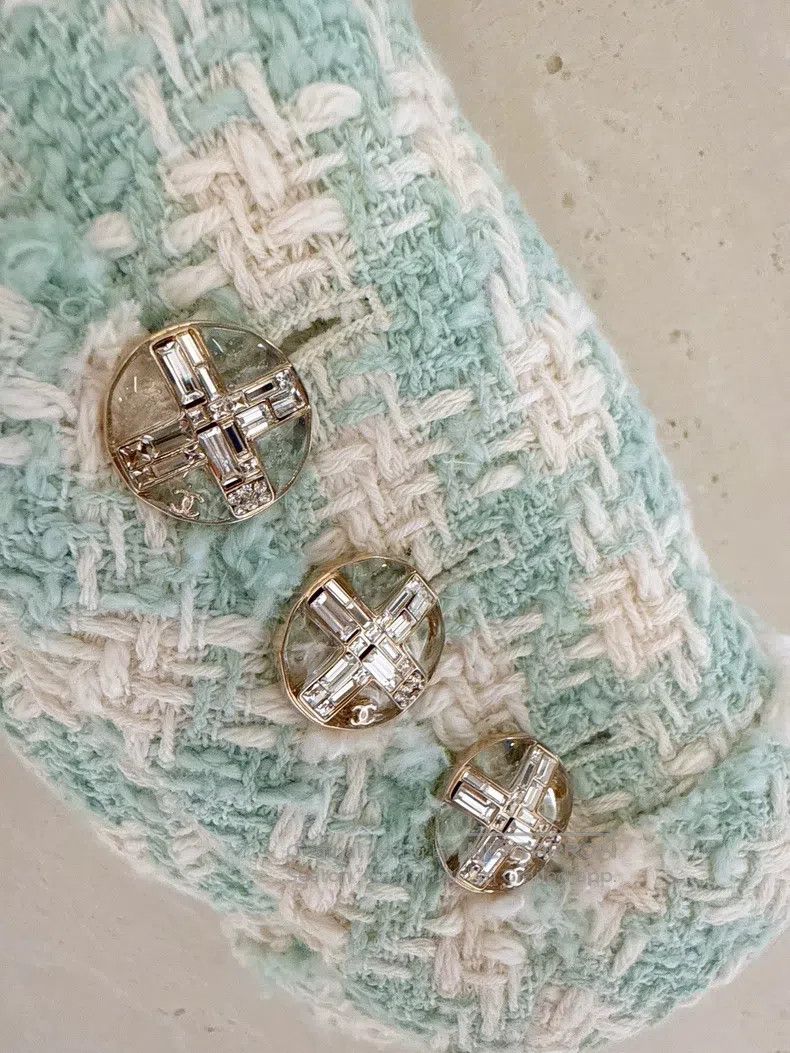Chanel Chanel 23S spring and summer mint green thousand-bird chec Size XS / US 0-2 / IT 36-38 - 6 Thumbnail