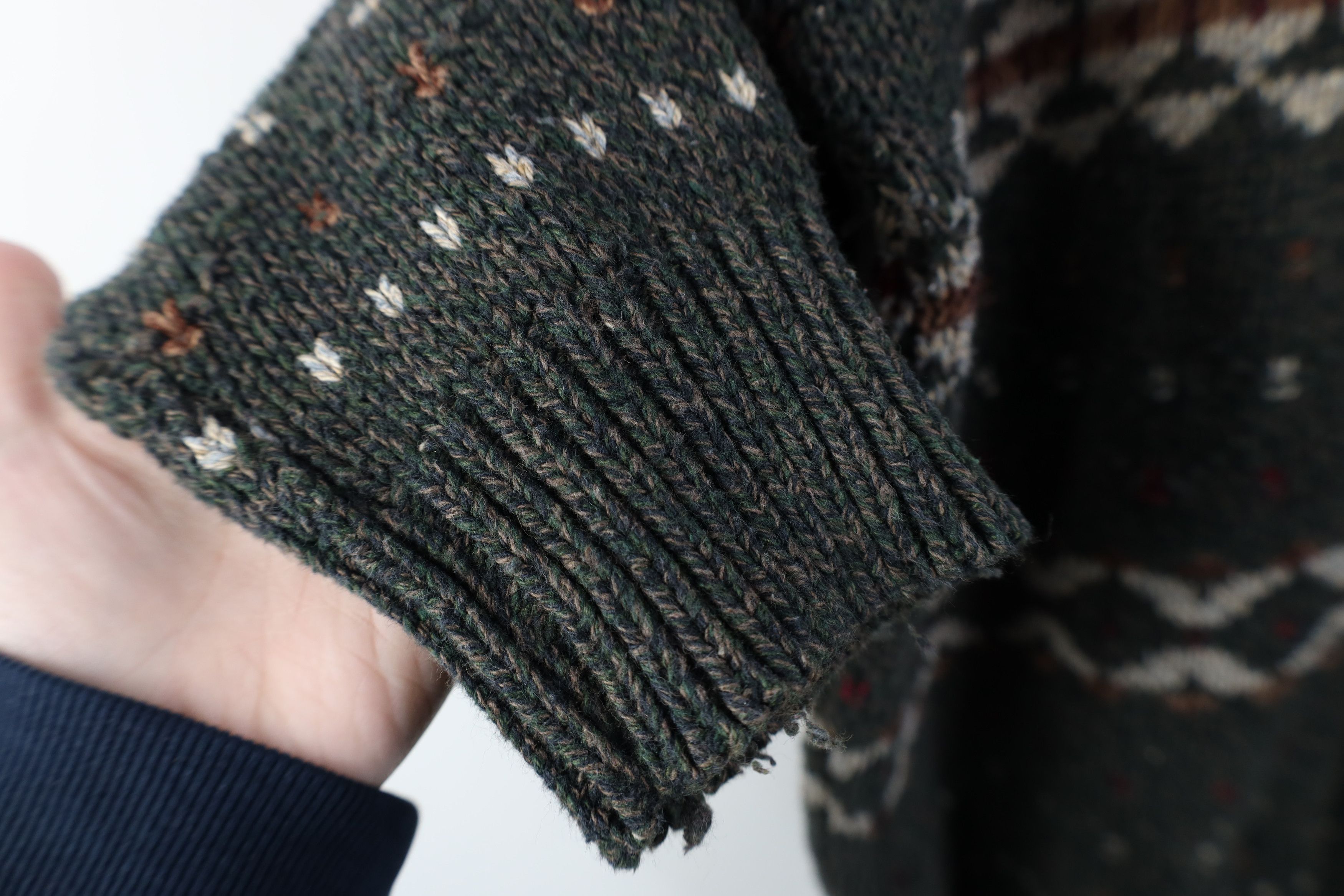 Vintage Vintage 90s Streetwear Fair Isle Knit Crewneck Sweater USA Size L / US 10 / IT 46 - 7 Thumbnail