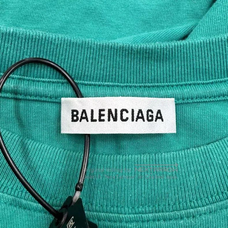 Balenciaga Balenciaga Teal Mailbox Logo Short Sleeve Size US M / EU 48-50 / 2 - 4 Thumbnail