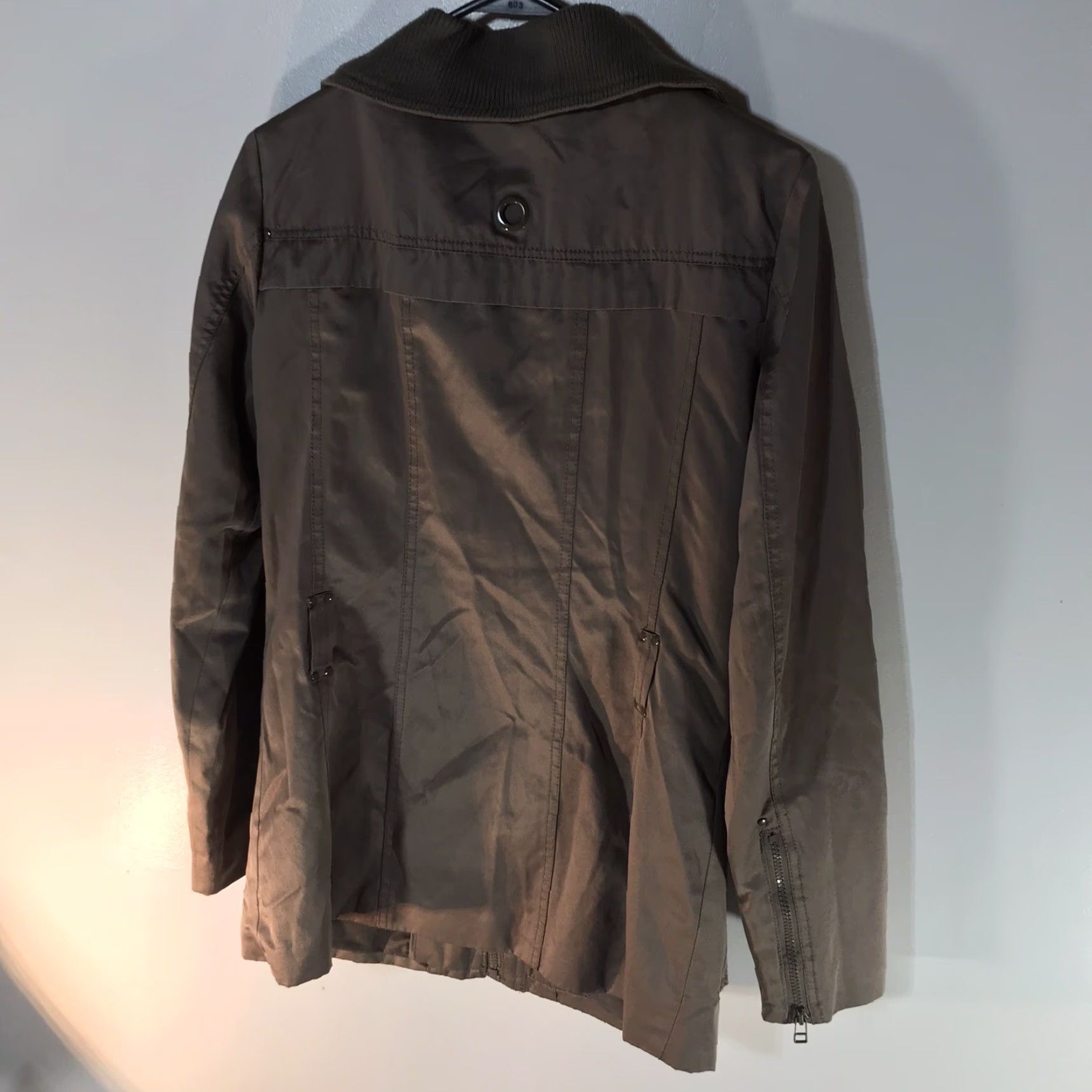 Vintage VERO MODA Brown Full Zip Button Jacket Womens Size M Casual Workwear Size M / US 6-8 / IT 42-44 - 6 Thumbnail