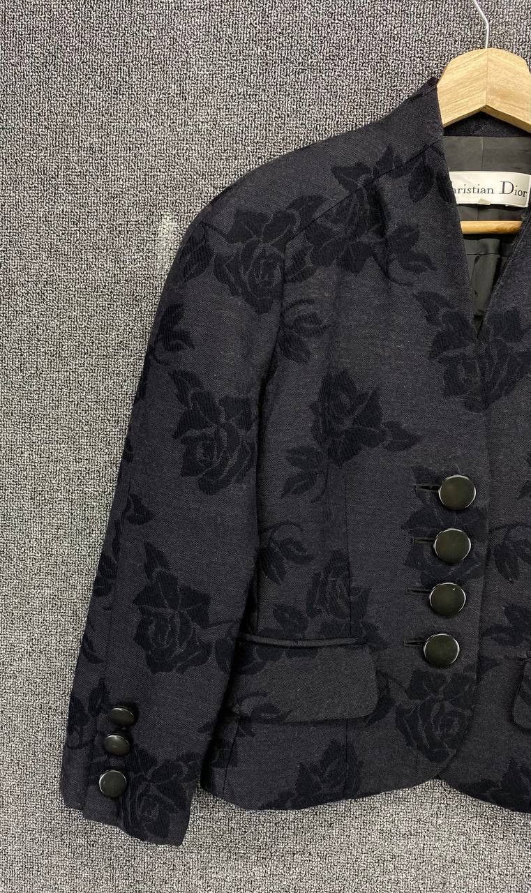 Christian Dior Monsieur Vintage Christian Dior Rare Design Wool Cardigan Jacket Size S / US 4 / IT 40 - 3 Thumbnail