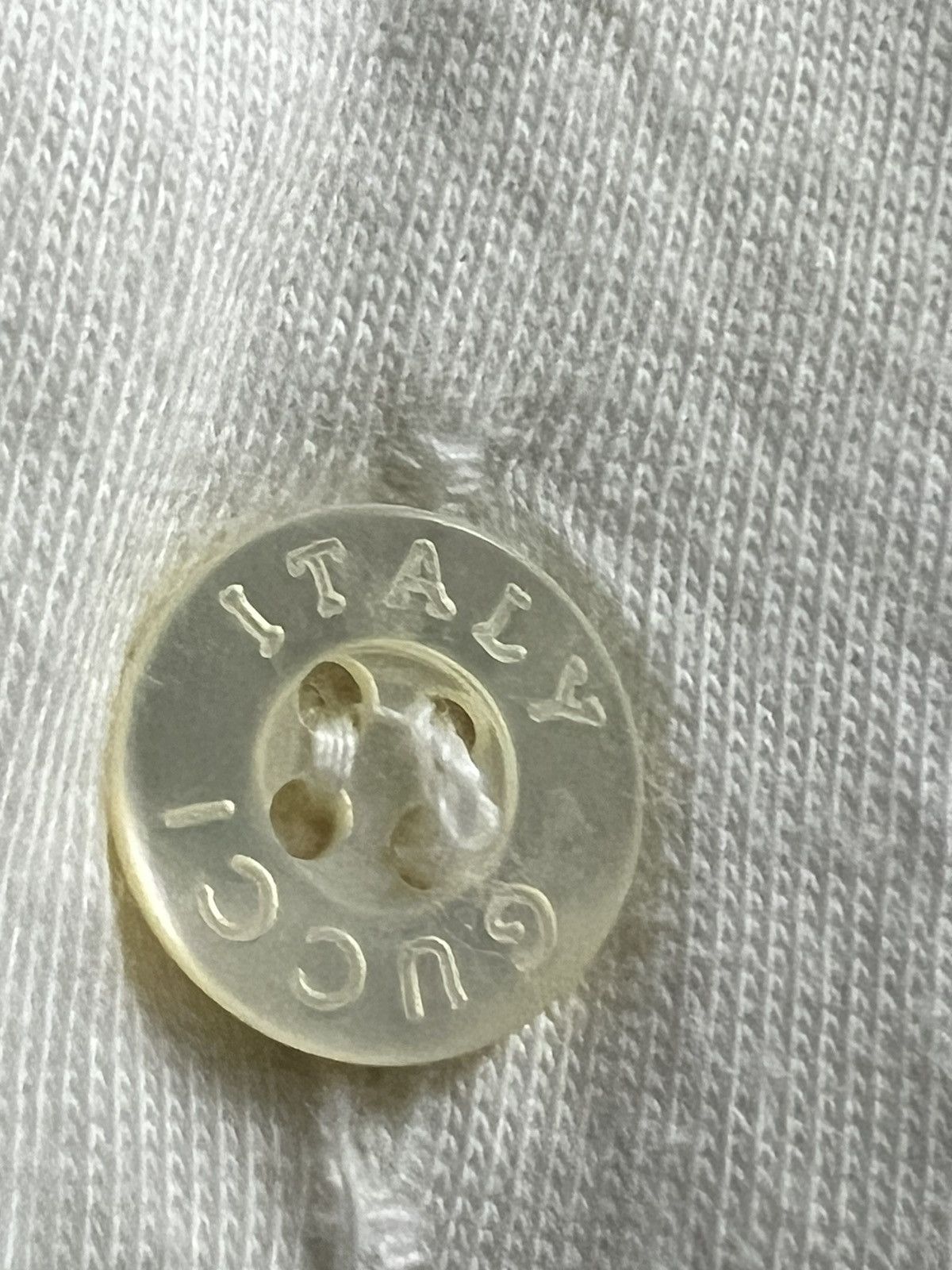 Gucci × Vintage Gucci white Short Sleeve T-Shirts button up Size US M / EU 48-50 / 2 - 9 Thumbnail