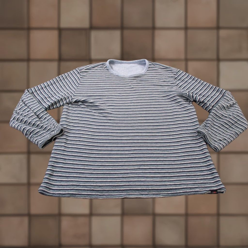 Faherty Faherty Sweatshirt Men M Blue Striped Reversable Pullover Crew Neck Hooded Pockets Thermal Casual Shirt Pullover Mens Clothing Size US M / EU 48-50 / 2 - 1 Thumbnail