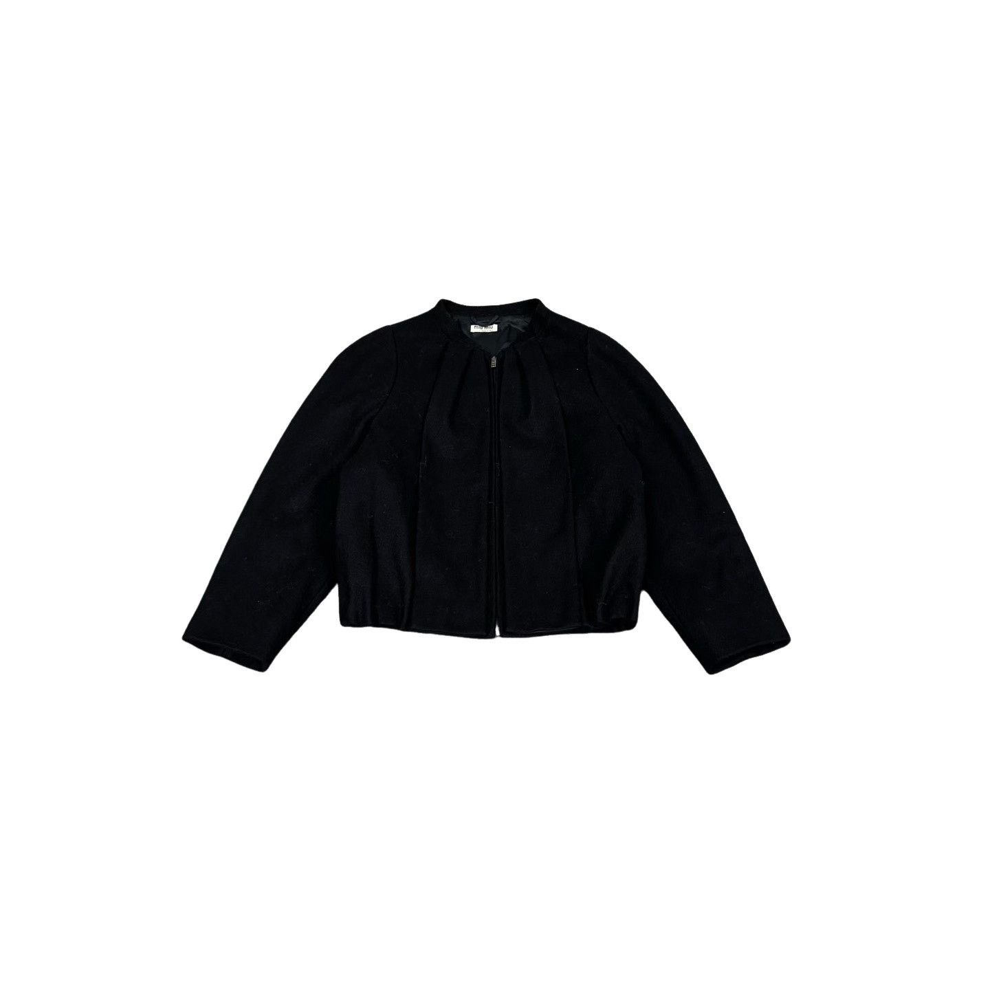 Miu Miu Miu Miu Pleated Wool Jacket IT 36 Size XS / US 0-2 / IT 36-38 - 1 Thumbnail