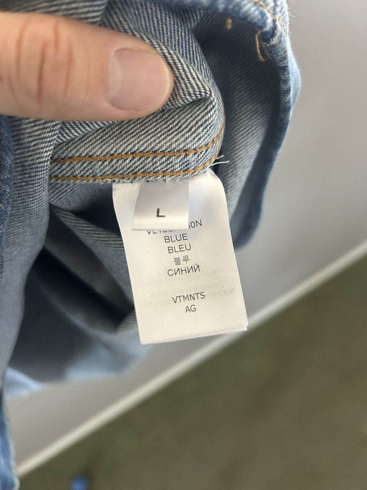 VTMNTS VTMNTS Western Denim Shirt Size US L / EU 52-54 / 3 - 7 Thumbnail