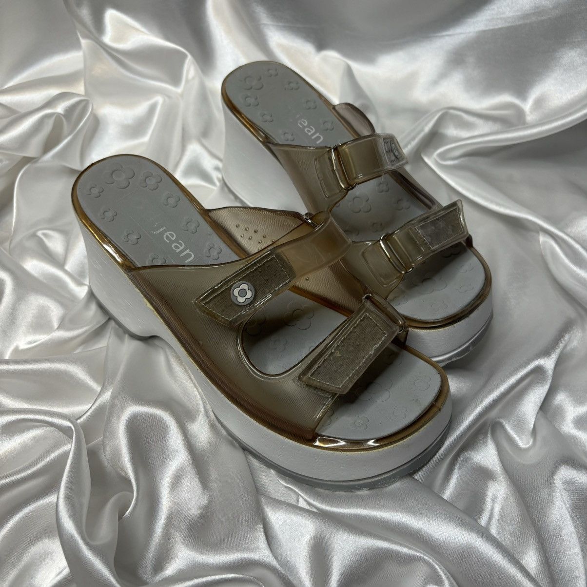 Vintage vintage chunky platform flip flops y2k 90s 00s alternative Size US 7 / IT 37 - 5 Thumbnail