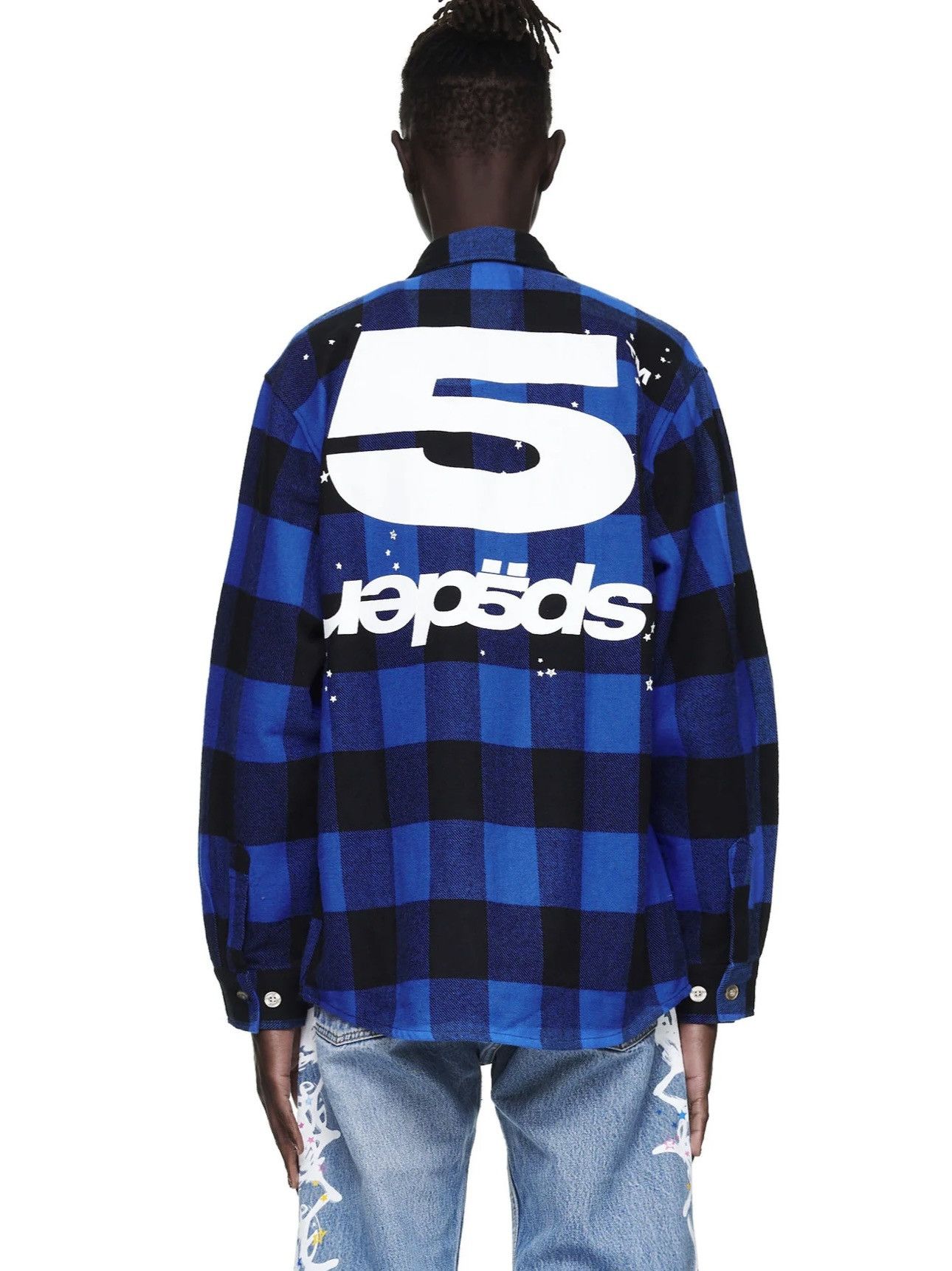 Sp5der SP5DER Blue 5 Flannel Shirt Size US M / EU 48-50 / 2 - 5 Thumbnail