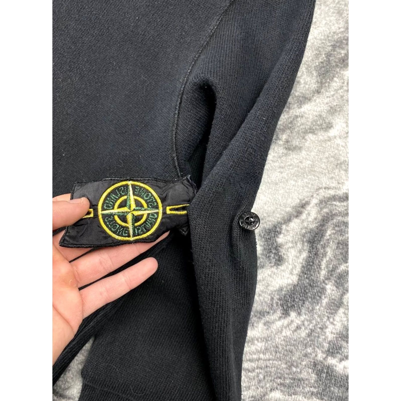 Stone Island VINTAGE Stone Island Sweatshirt Men XL Black Logo Crew Neck Pullover Size US XL / EU 56 / 4 - 6 Thumbnail