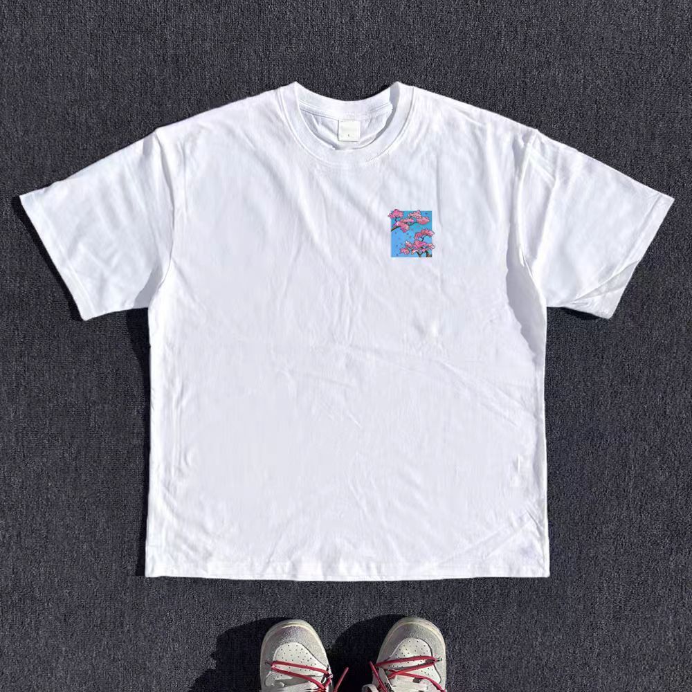 Vintage Street loose washed retro cherry blossom print tee Size US M / EU 48-50 / 2 - 2 Thumbnail