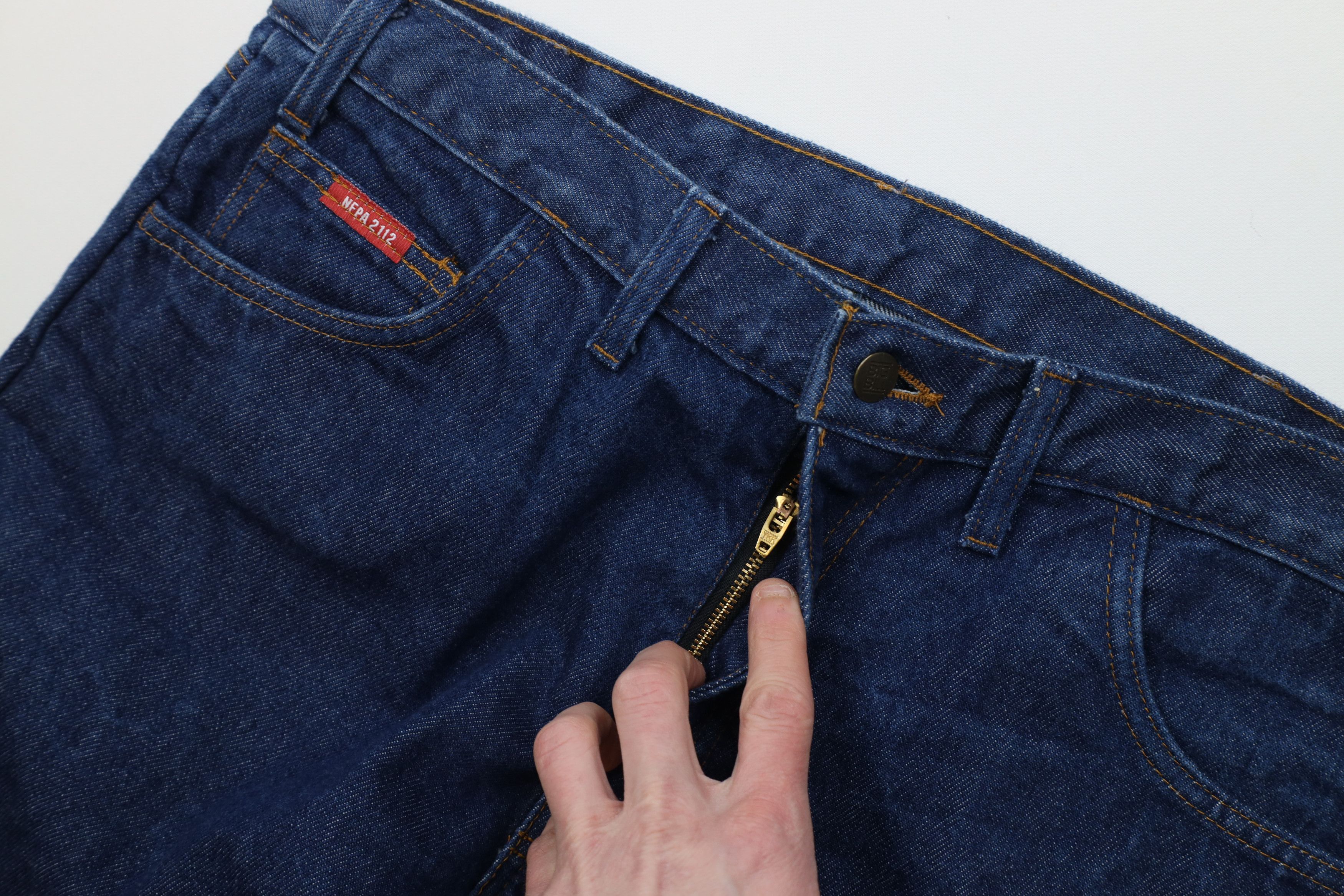 Vintage Big Bill FR Resistant Bootcut Denim Jeans Workwear Blue Size US 36 / EU 52 - 8 Thumbnail