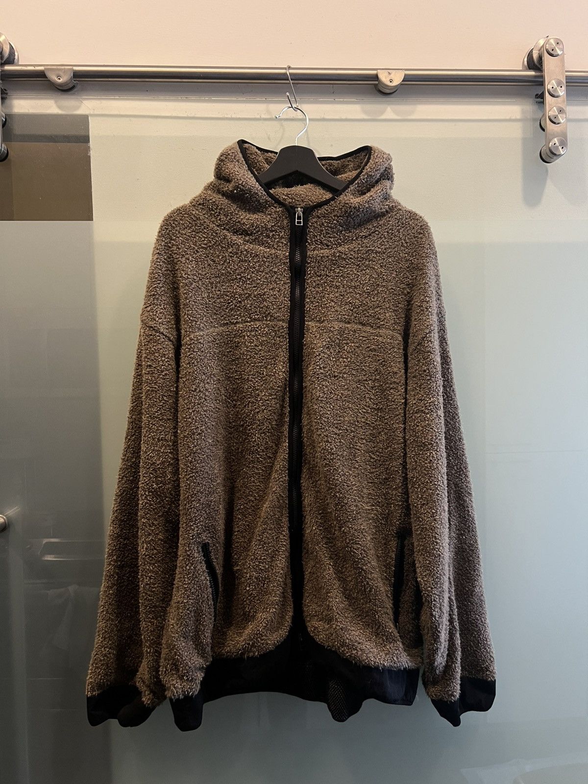 18 East 18 East Tempo LTE Hooded Fleece - Brown Wool Boucle Size US XXL / EU 58 / 5 - 1 Thumbnail