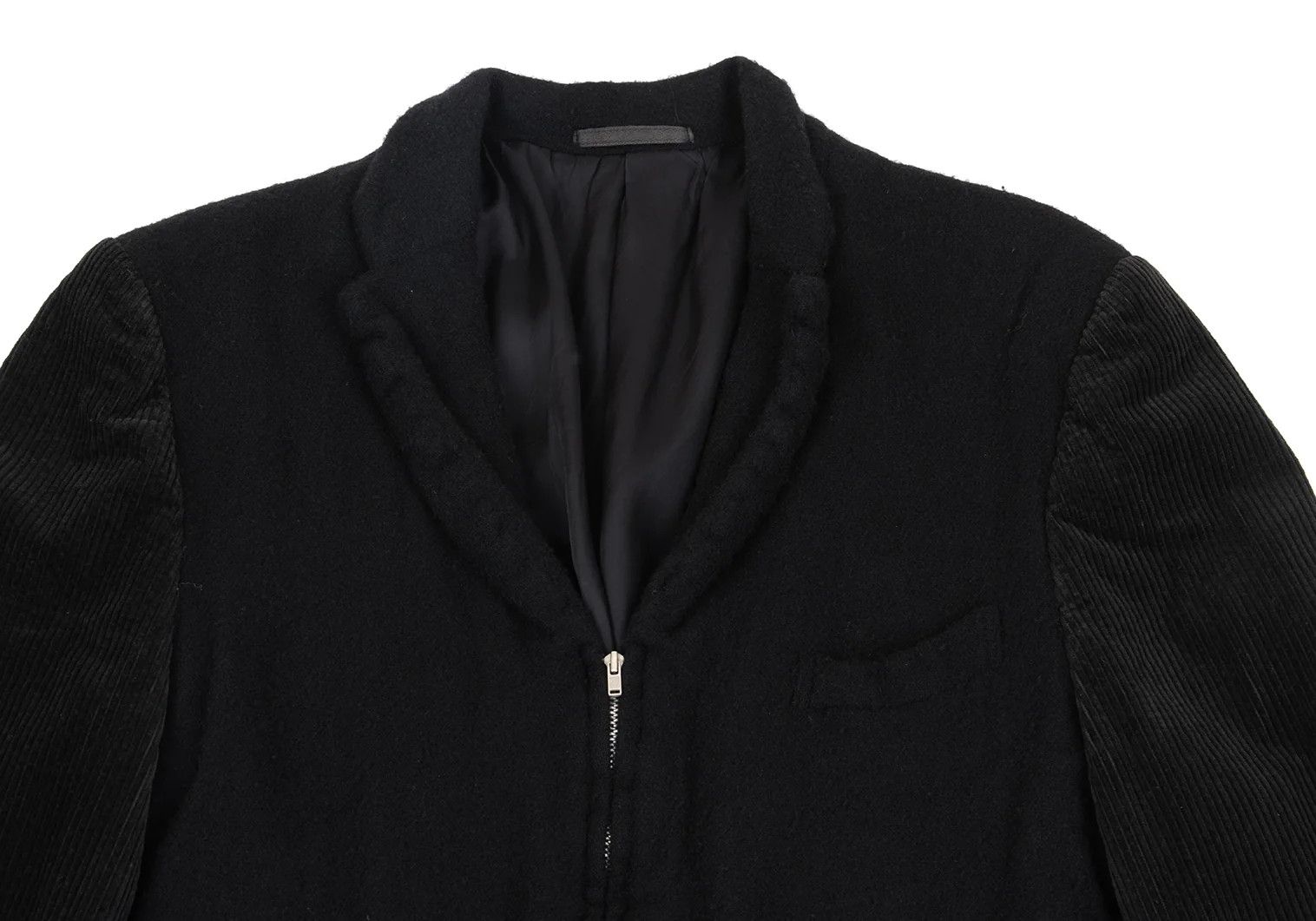 Comme des Garcons Homme Plus Corduroy Switch Jacket in Black Size M Size US M / EU 48-50 / 2 - 2 Thumbnail