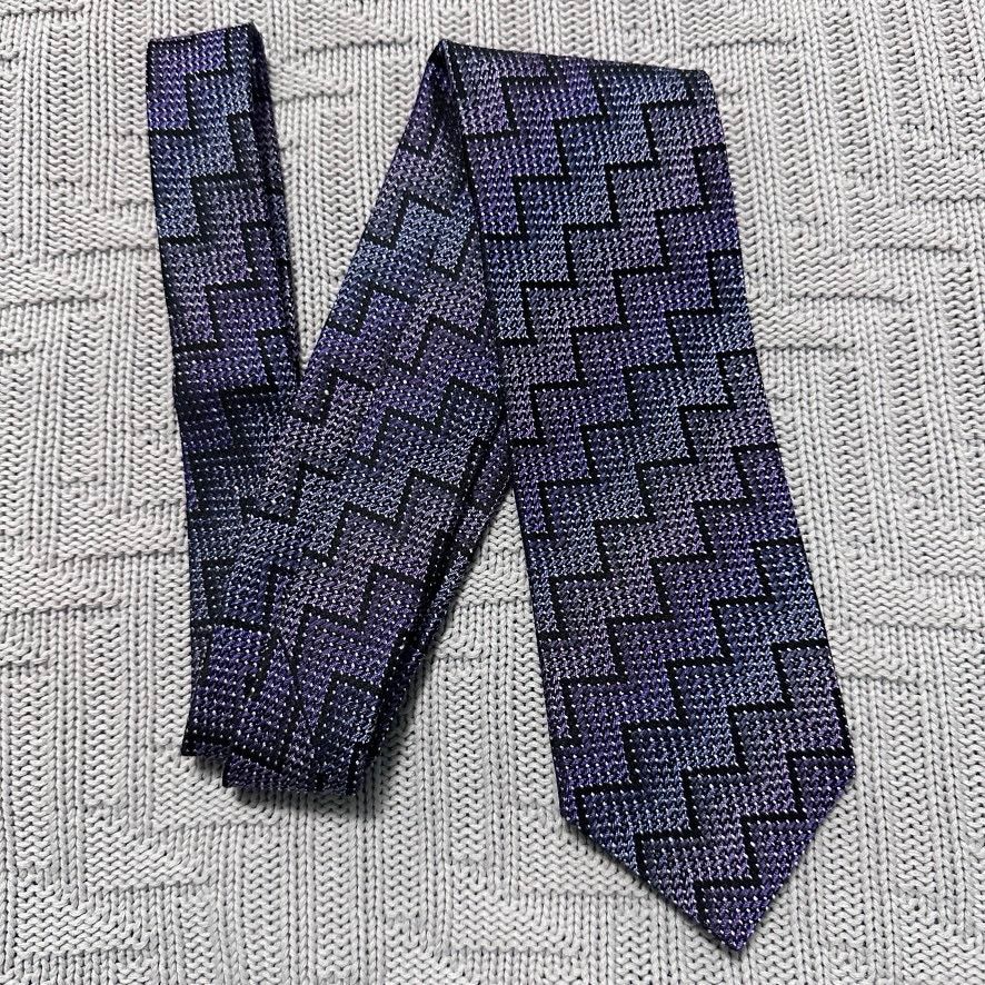 Missoni Missoni purple chevron geometric silk tie Size ONE SIZE - 1 Thumbnail