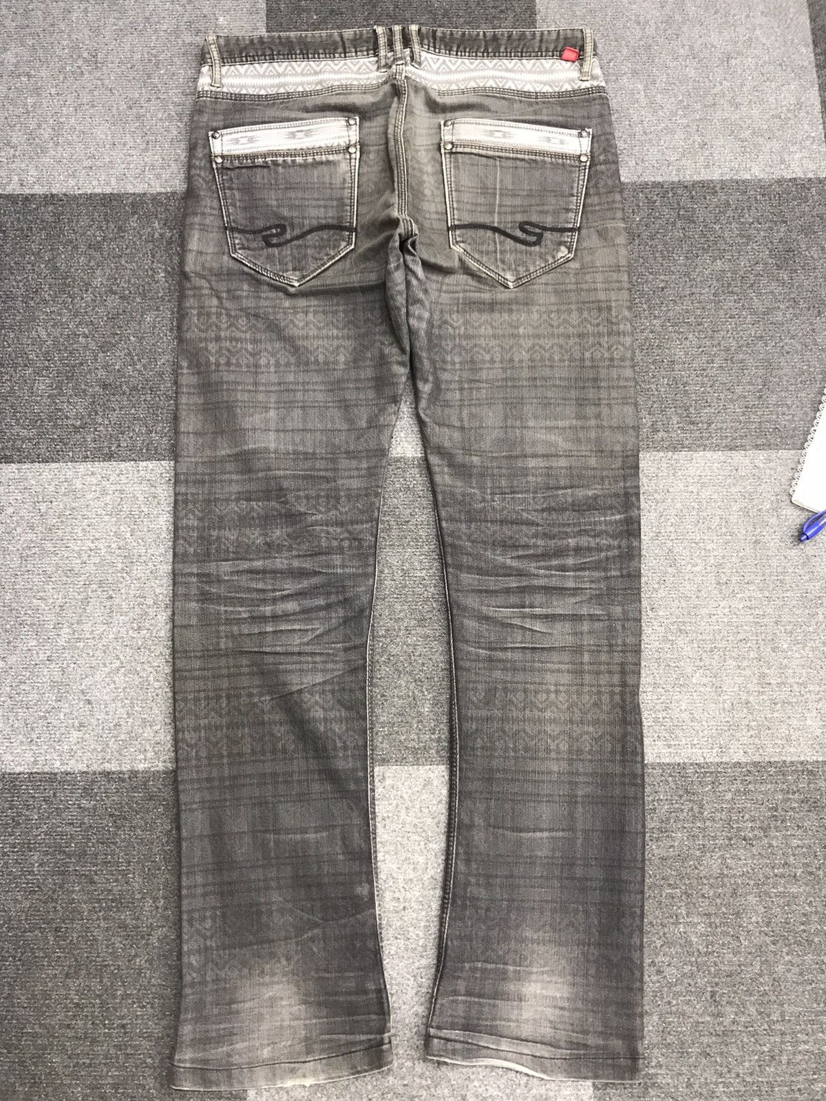 Japanese Brand 💥ULTRA RARE💥RIELABO NCFM Navajo Motive Soft Denim F241 Size US 33 - 2 Thumbnail
