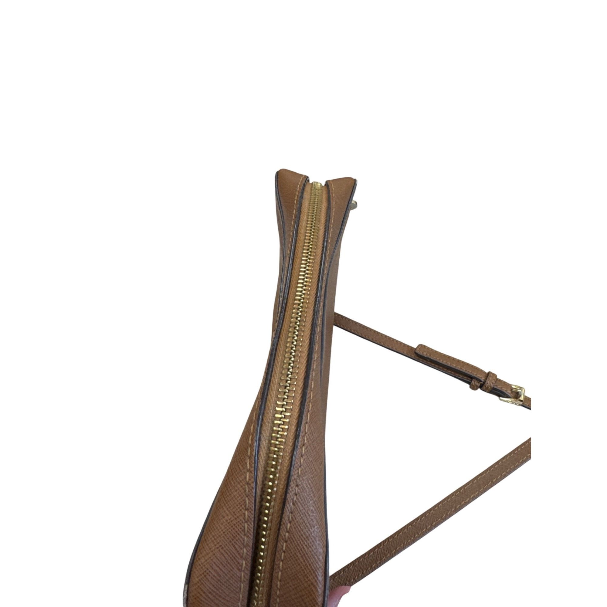 Michael Kors Michael Kors Womens Brown Leather Small Crossbody Purse SKU Size ONE SIZE - 11 Thumbnail