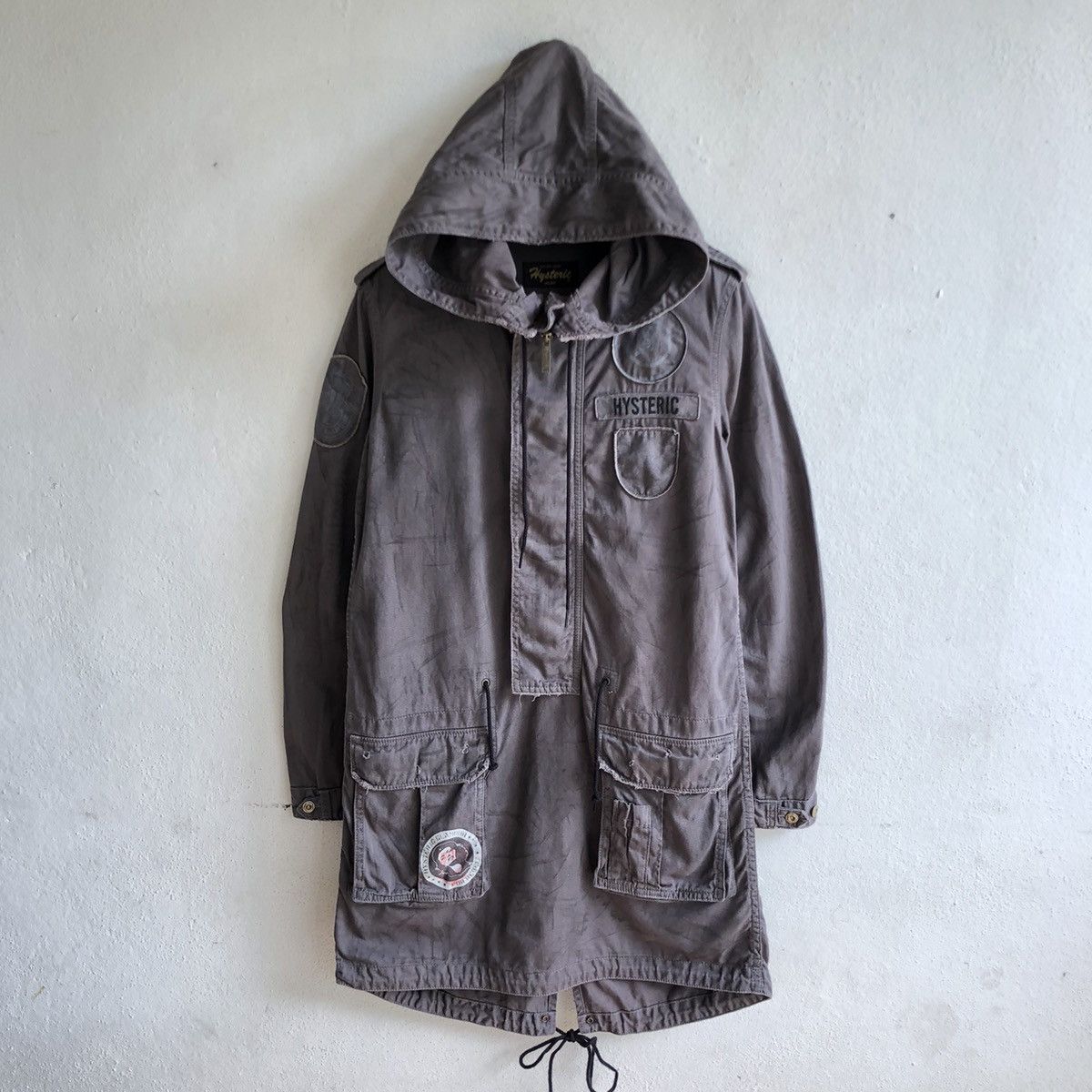 Hysteric Glamour HYSTERIC GLAMOUR Women’s Distressed Military Hooded Jacket Size S / US 4 / IT 40 - 2 Thumbnail