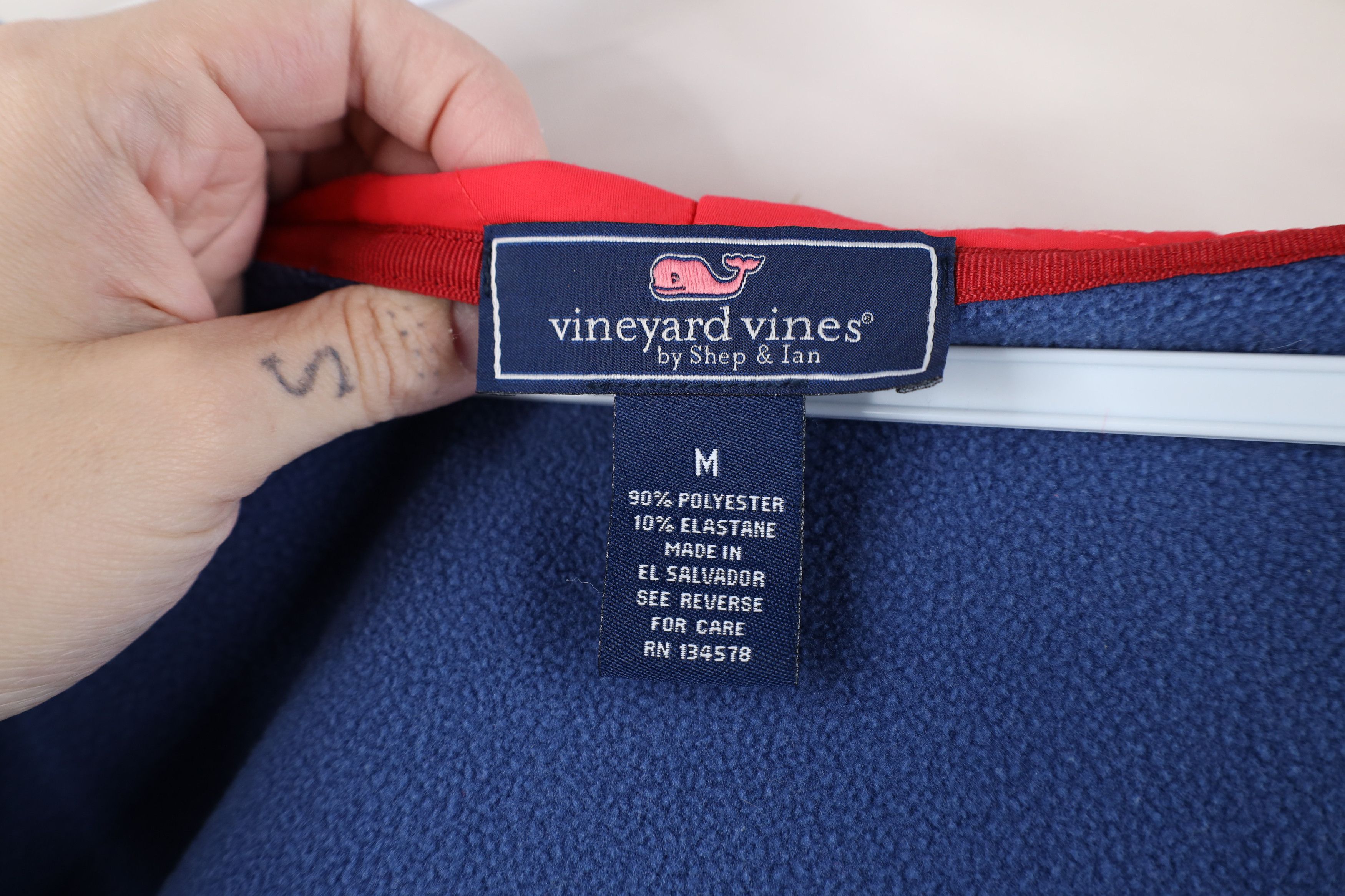 Vineyard Vines Vineyard Vines Reflective Sailing Tech Fleece Hoodie Jacket Size US M / EU 48-50 / 2 - 9 Thumbnail