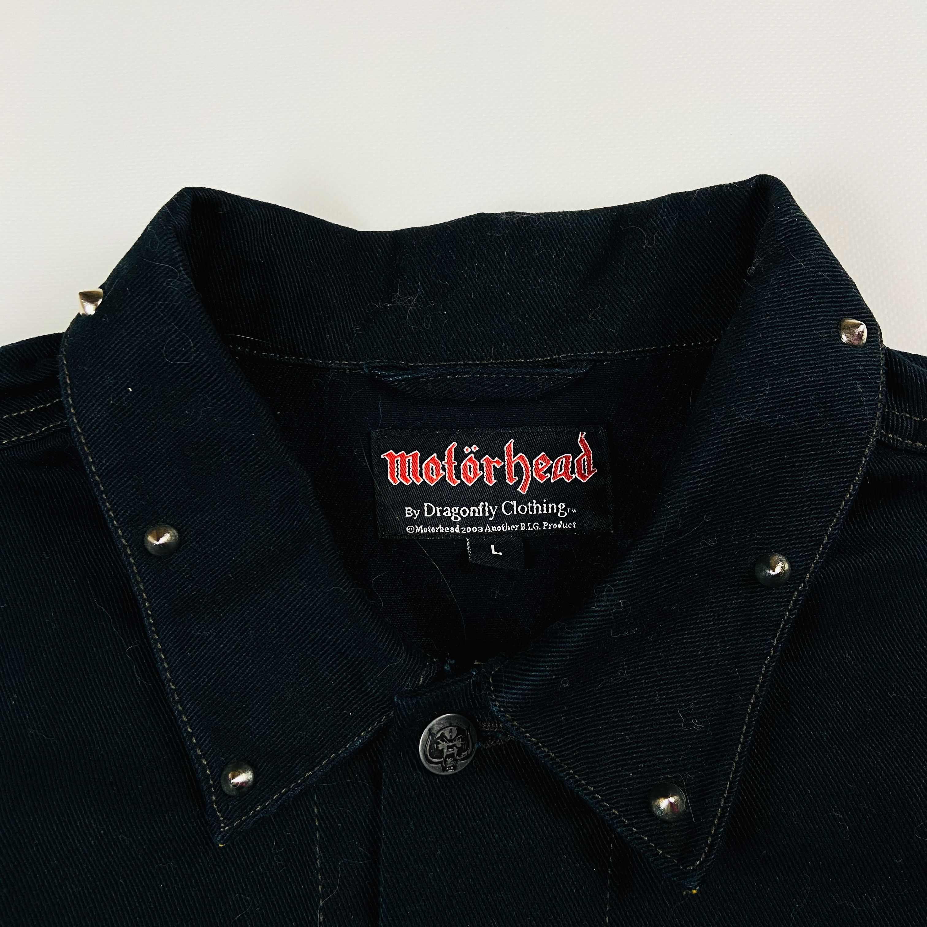 Vintage 2003s MOTORHEAD EXTRA RARE DENIM JACKET - № 2128 Size US L / EU 52-54 / 3 - 12 Thumbnail