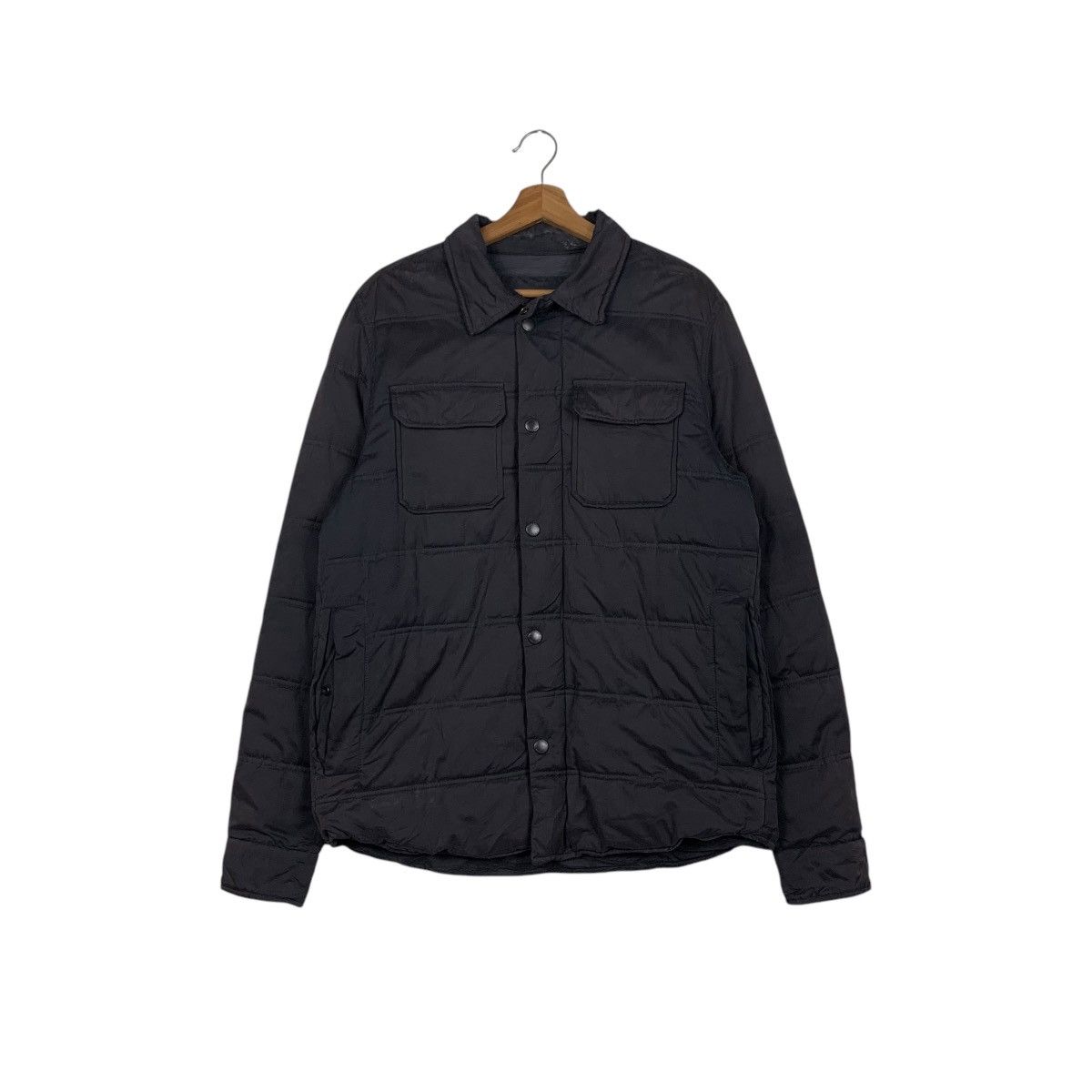 Calvin Klein CALVIN KLEIN Collared Snap Button Puffer Jacket #1868-C81 Size US L / EU 52-54 / 3 - 1 Thumbnail
