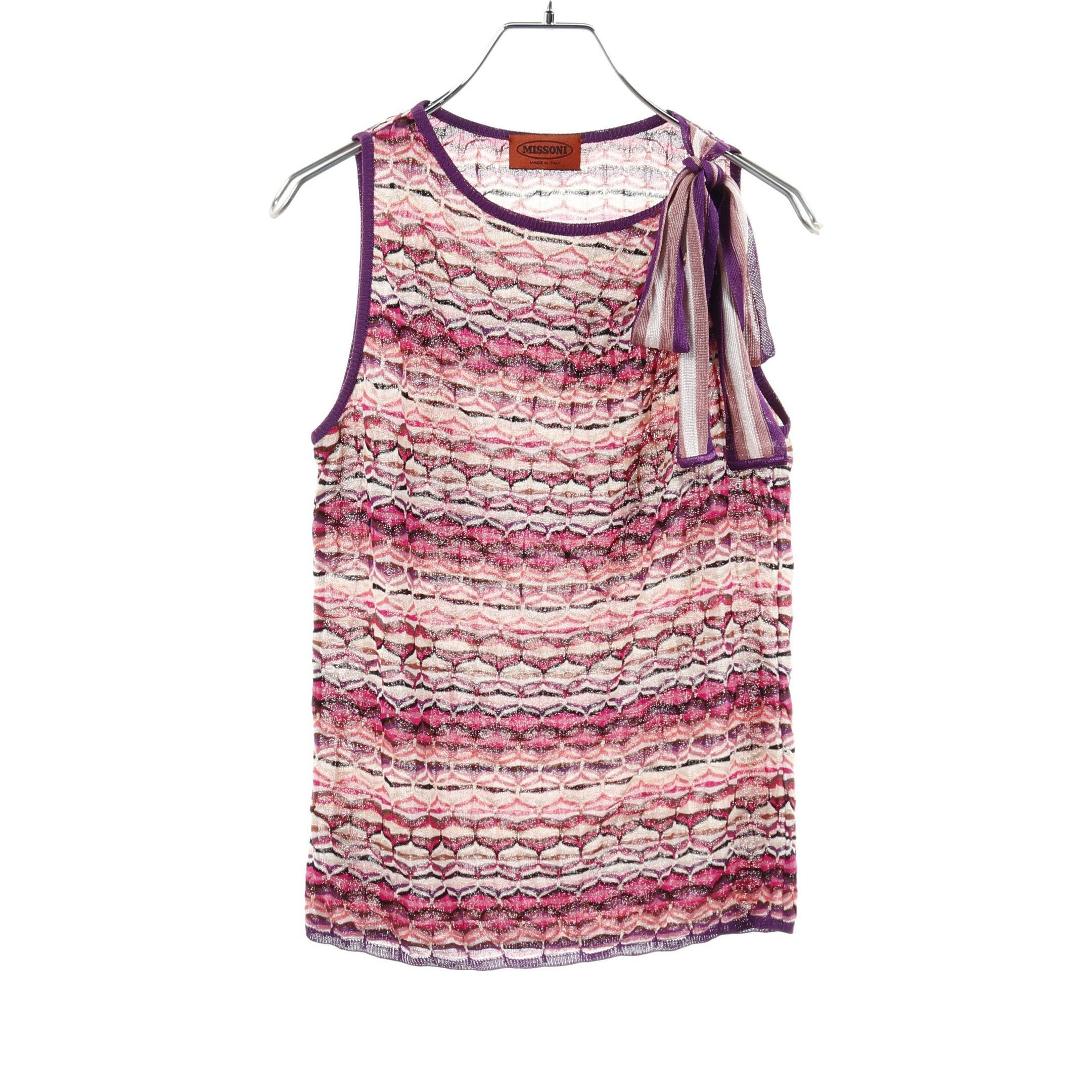 Missoni Missoni Tank Top Whole Pattern Pink Purple Multicolor Size ONE SIZE - 1 Thumbnail