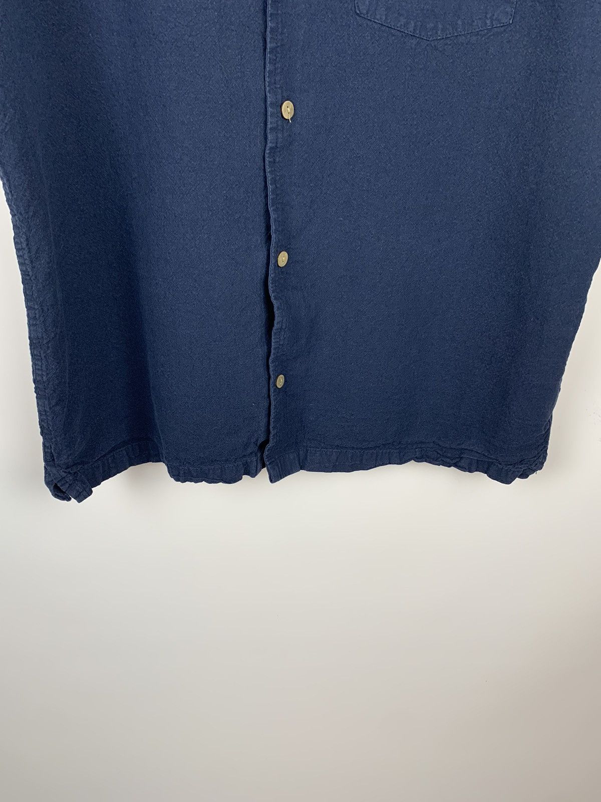 Percival Percival Linen Hawaiian Shirt Men’s Size M Blue Short Sleeve Size US M / EU 48-50 / 2 - 4 Thumbnail